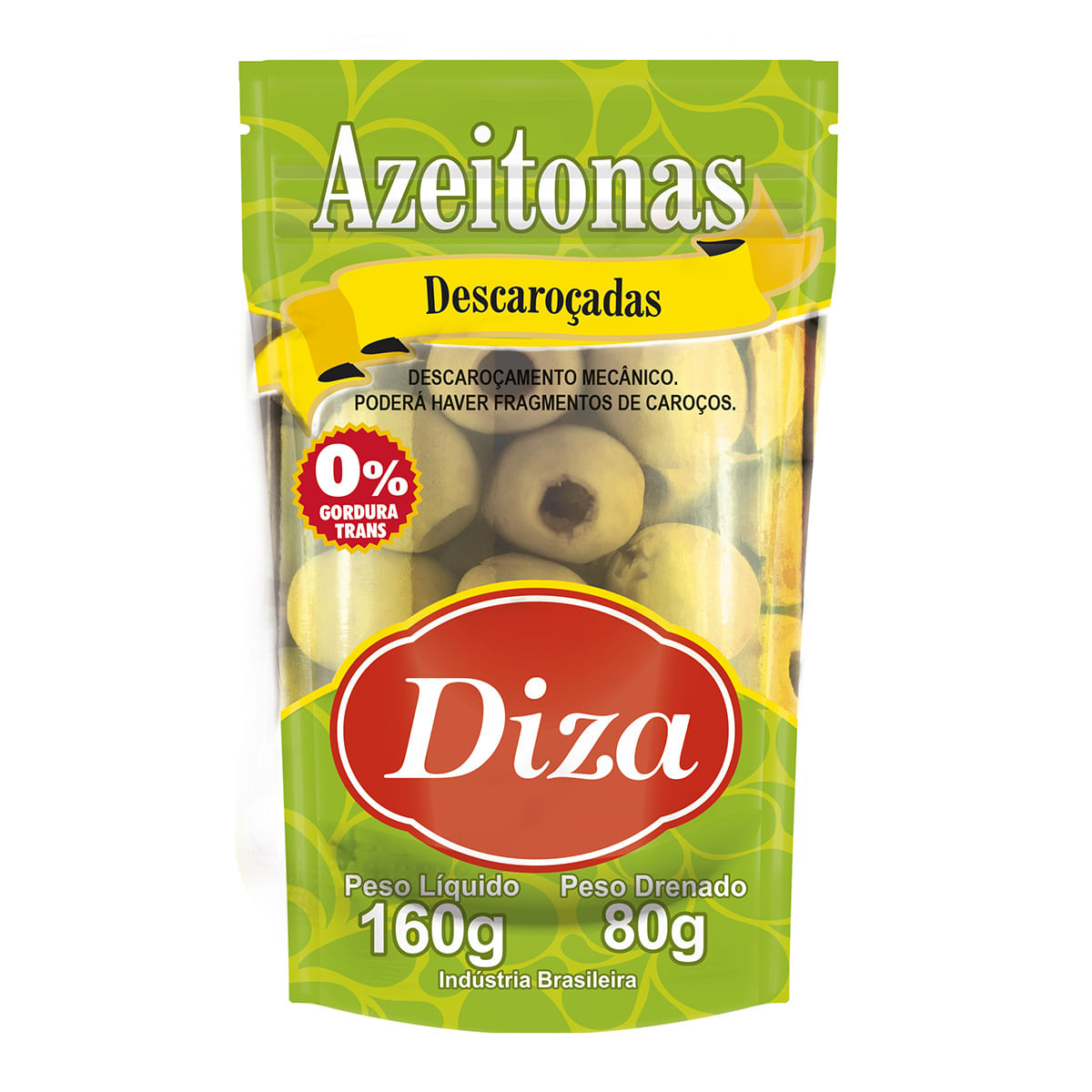 Azeitona Verde sem Caroço Diza 80 g