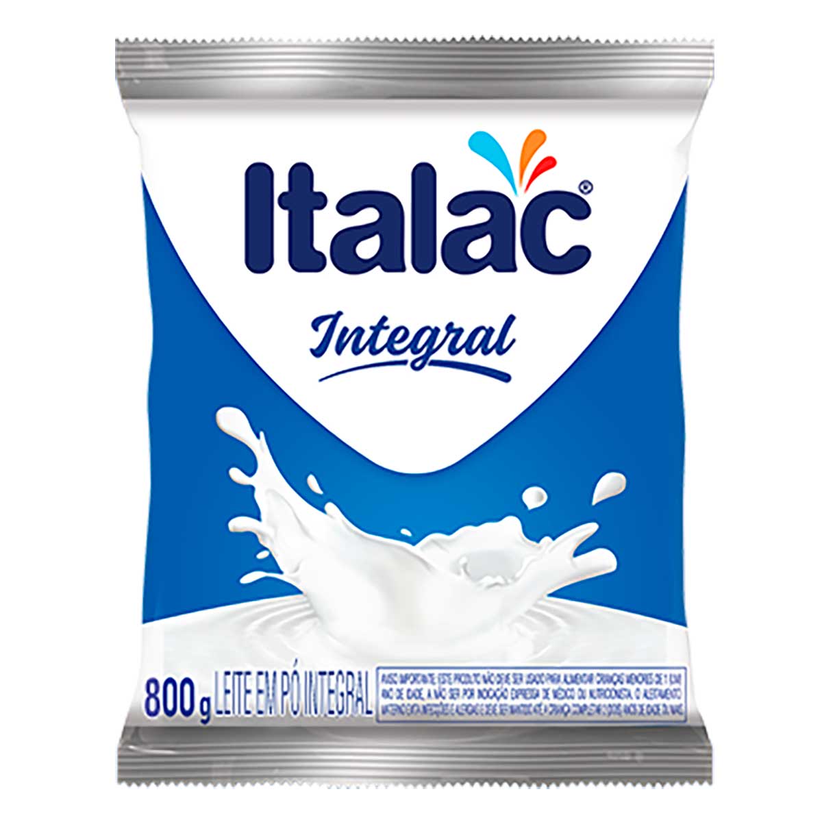 leite em pó integral Italac 800 g