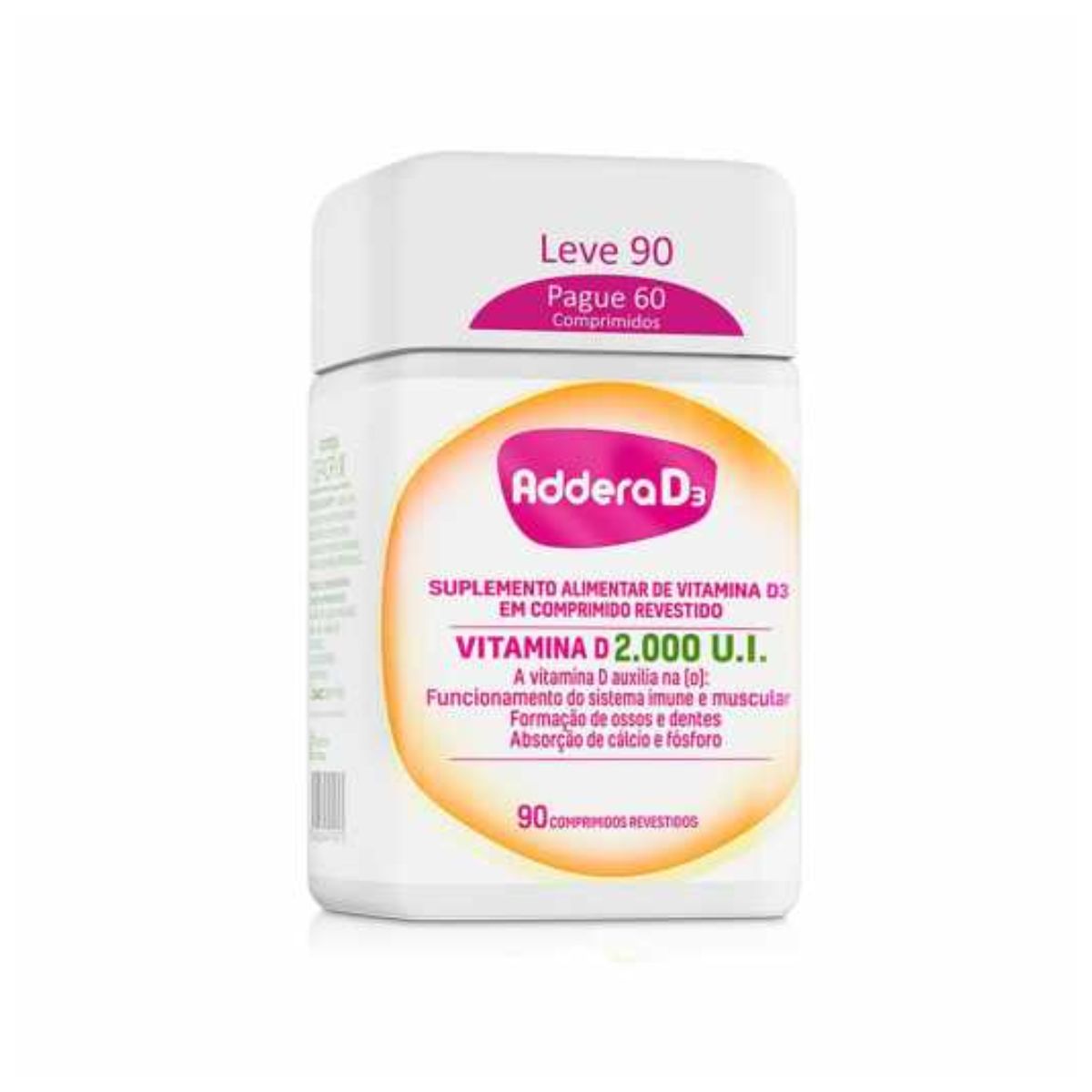 Addera Vitamina D3 com 90 comprimidos