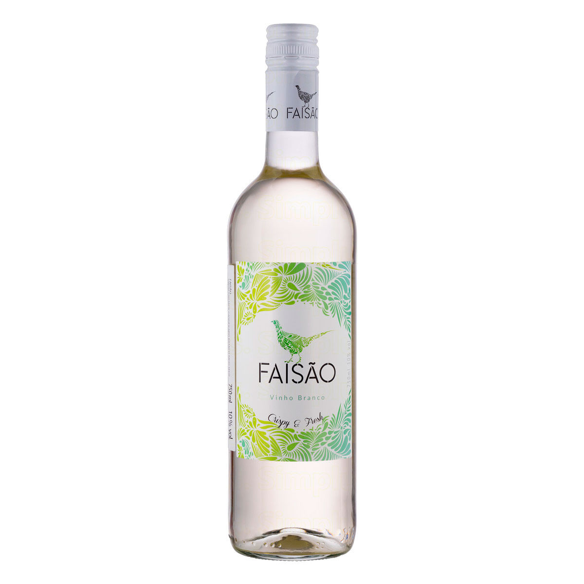 Vinho Português Branco Frisante Meio Seco Faisão Garrafa 750 ml