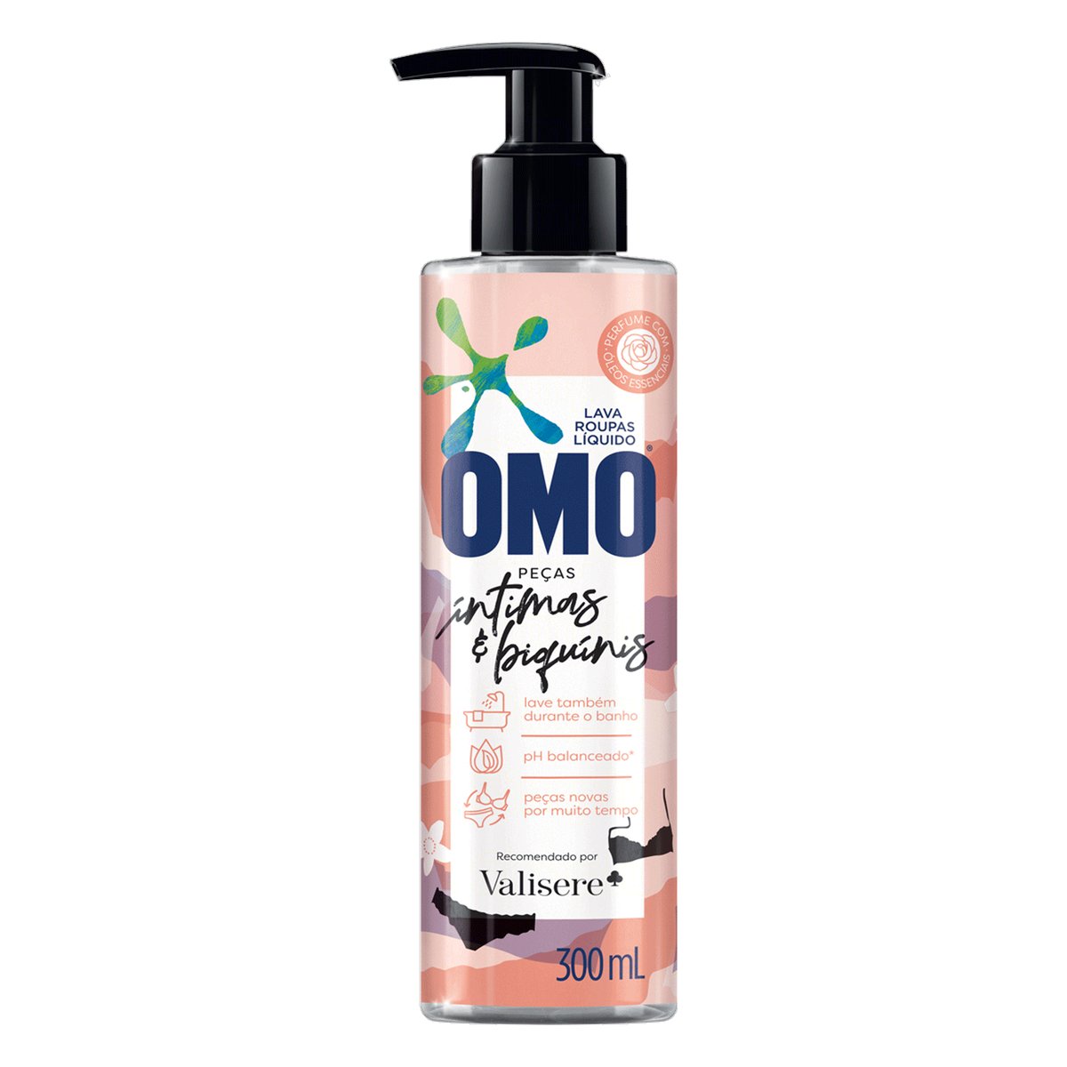 Lava Roupas Líquido Omo Roupas Íntimas &amp; Biquínis 300 ml