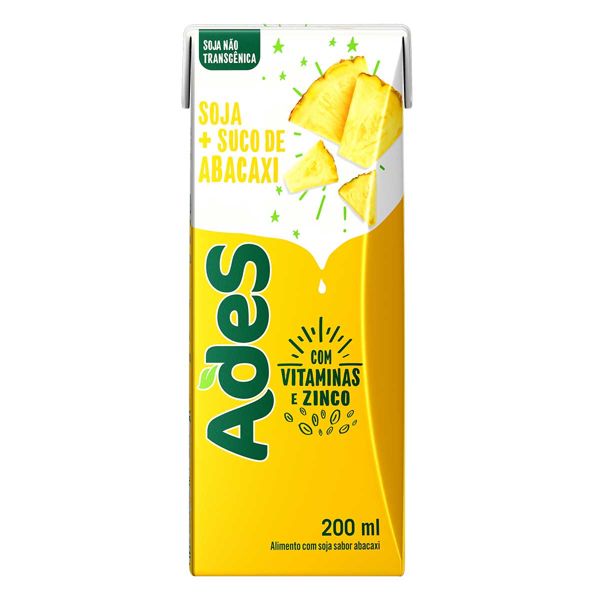 Bebida à Base de Soja Ades Abacaxi 200 ml