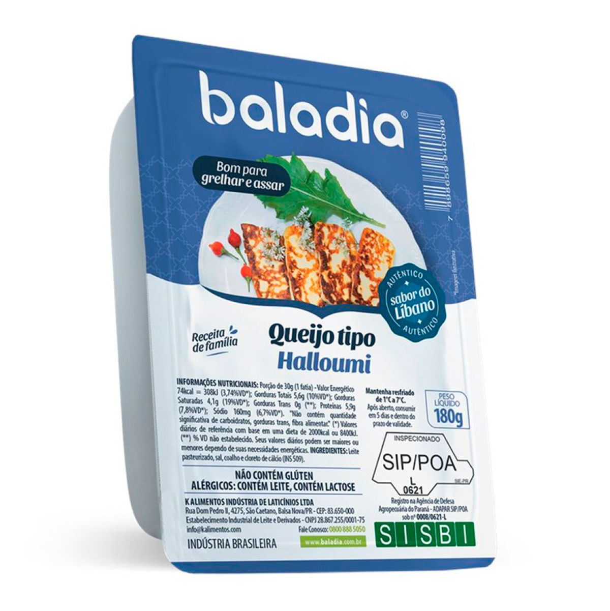 Queijo Tipo Halloumi Baladia 180g