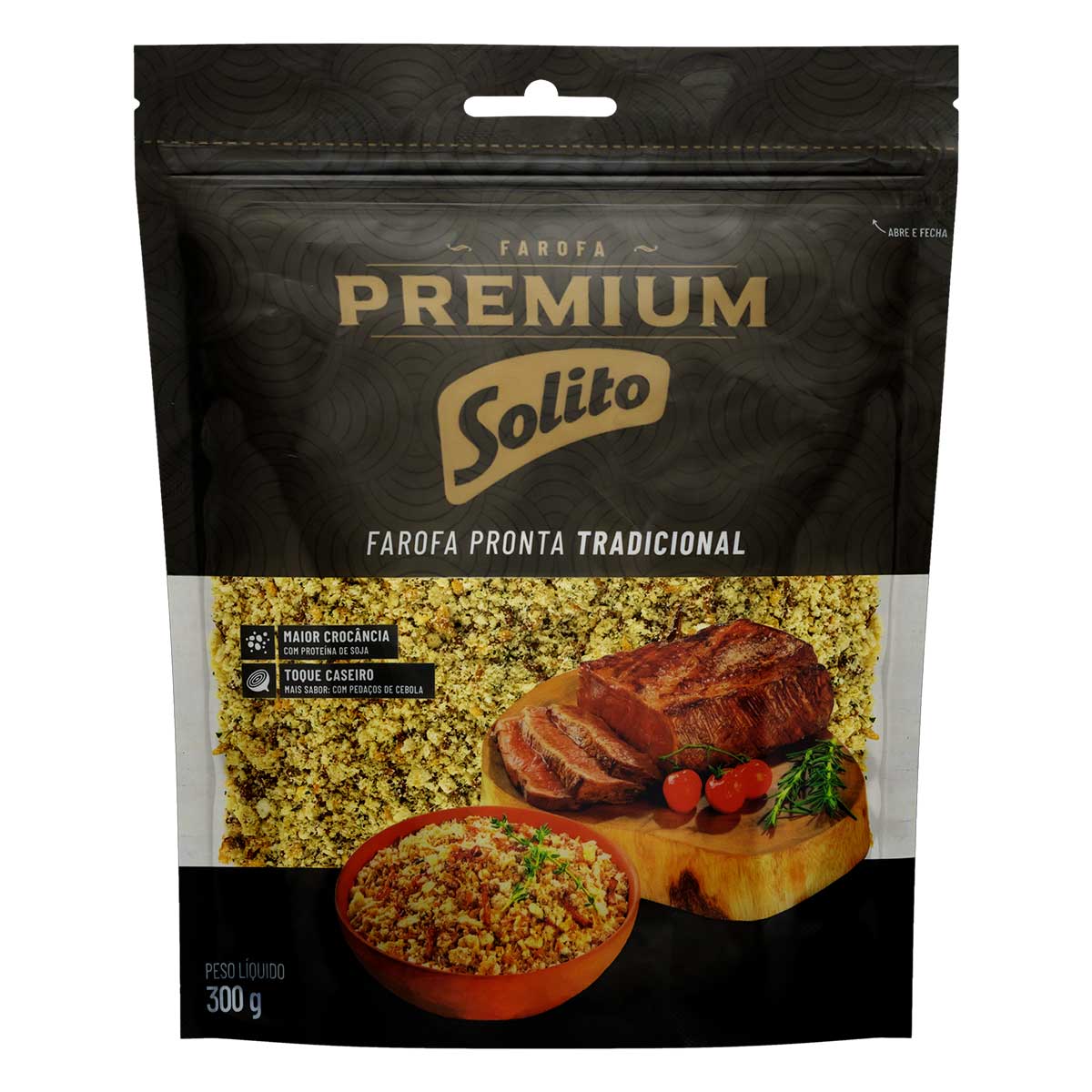 Farofa de Mandioca Tradicional Solito Premium Pouch 300 g