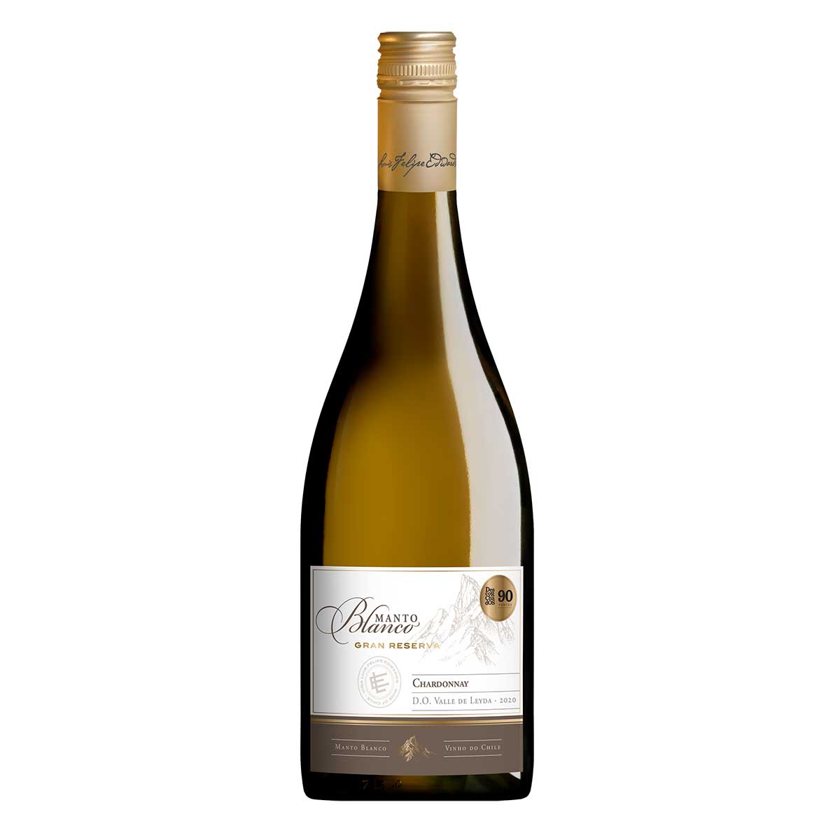 Vinho Branco Chileno Manto Blanco Chardonnay Gran Reserva 750 ml