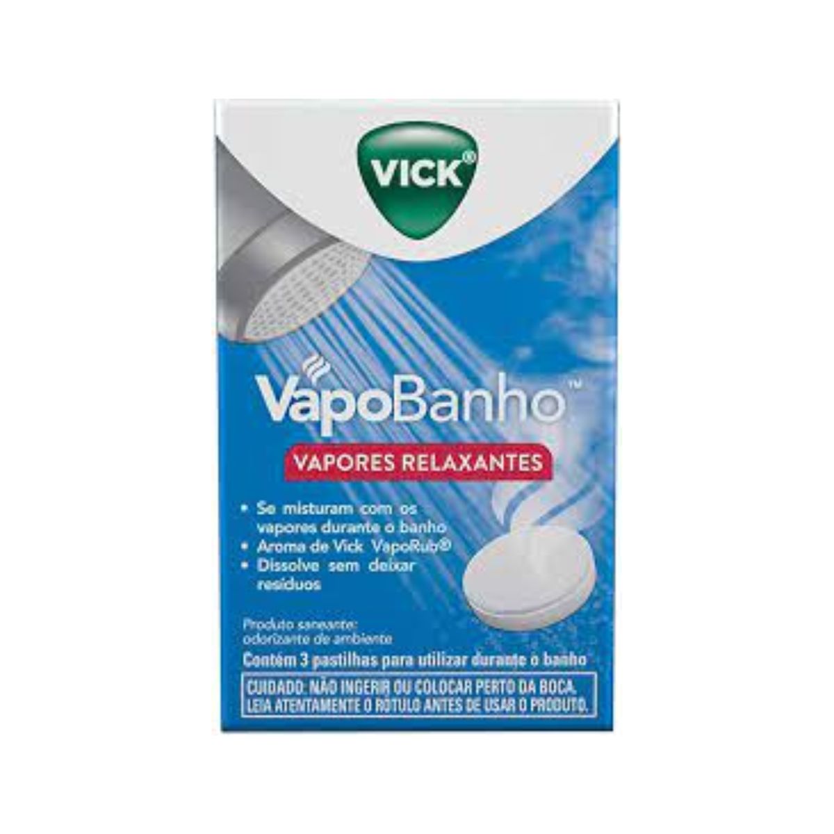 Vapores Relaxantes Vick Vapobanho 3 Unidades