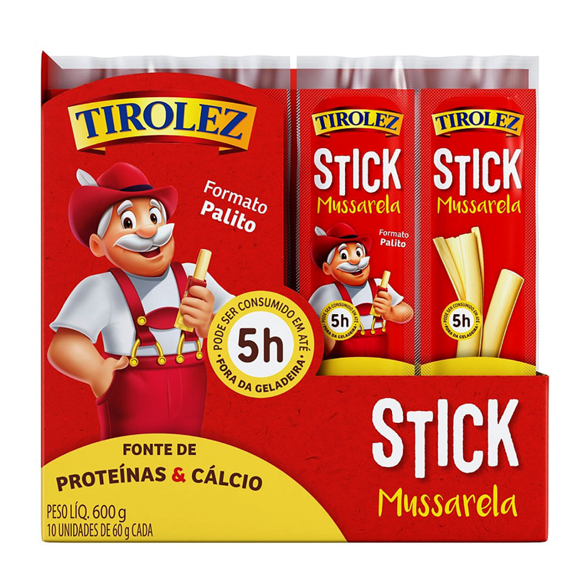 Stick Mussarela Tirolez 60g