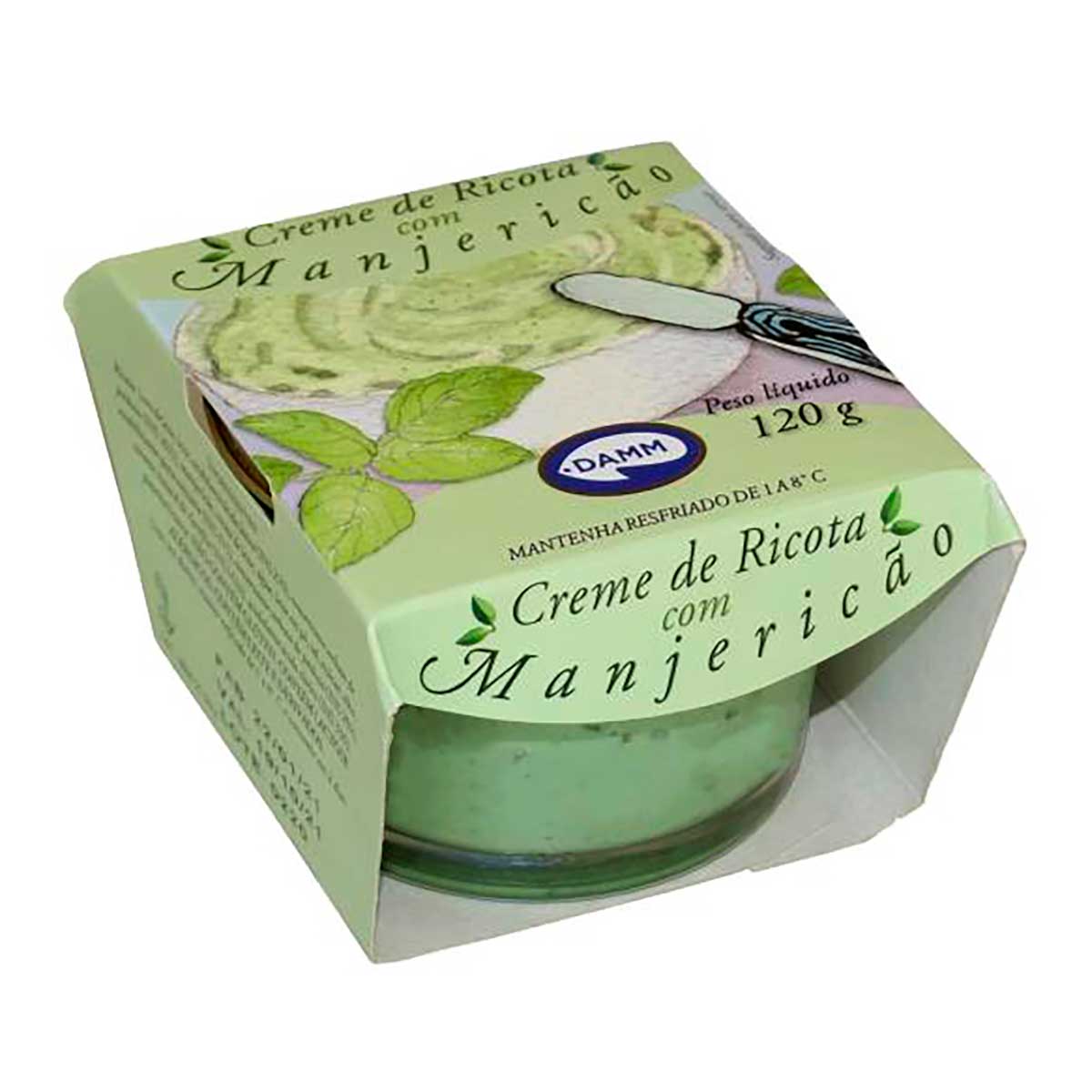 Patê Creme Ricota Manjericão Damm 120 g