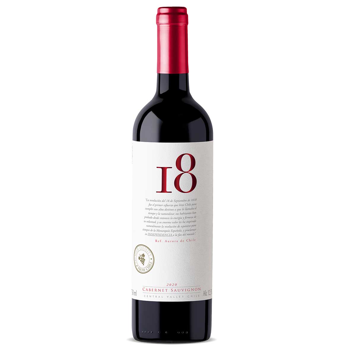 Vinho Tinto Chileno 18 Valle Central Cabernet Sauvignon 750 ml