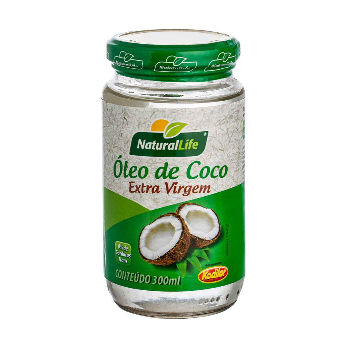 Óleo de Coco Extra Virgem Kodilar Natural Life 300 ml