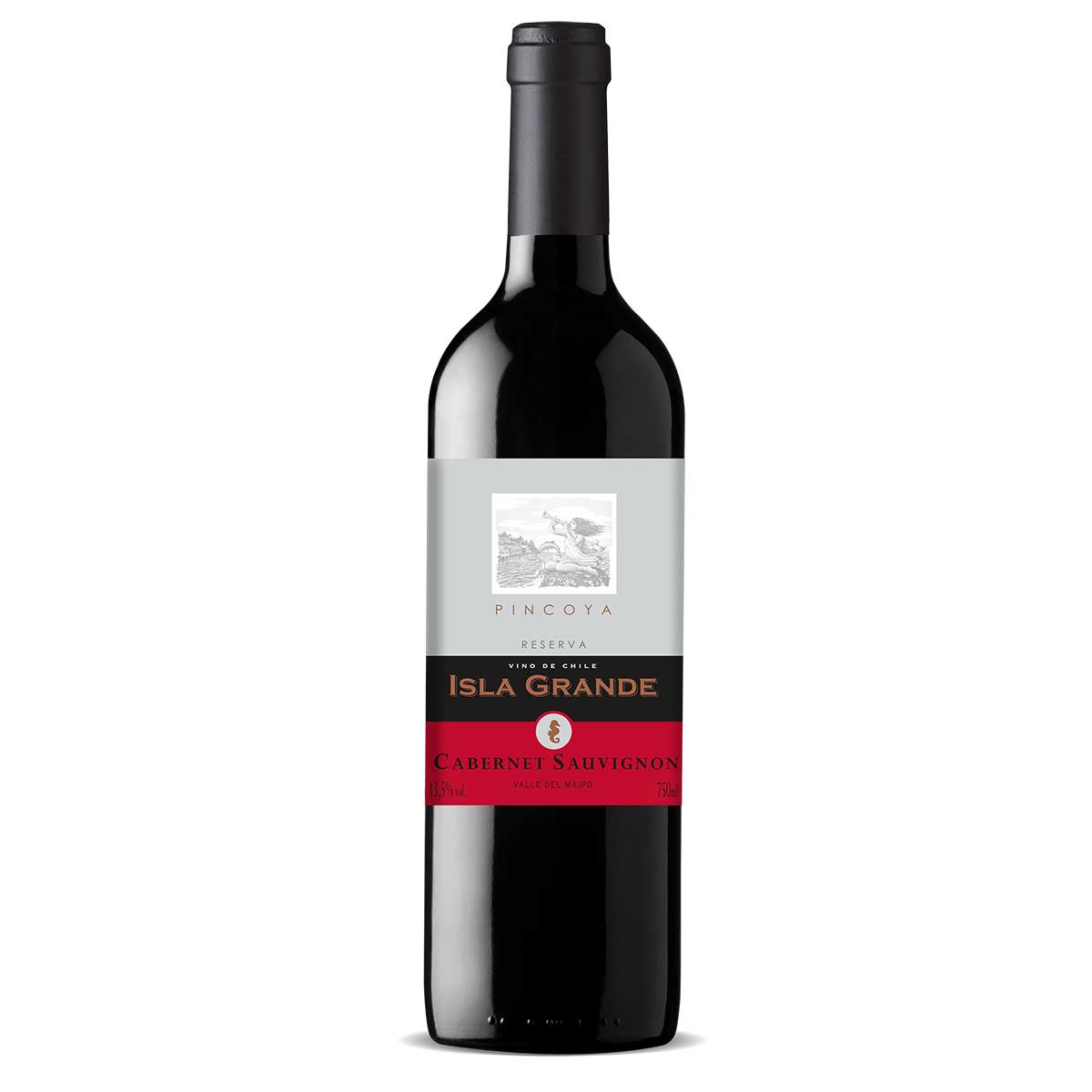 Vinho Tinto Chileno Pincoya Isla Grande Valle del Maipo Cabernet Sauvignon Reserva 750 ml