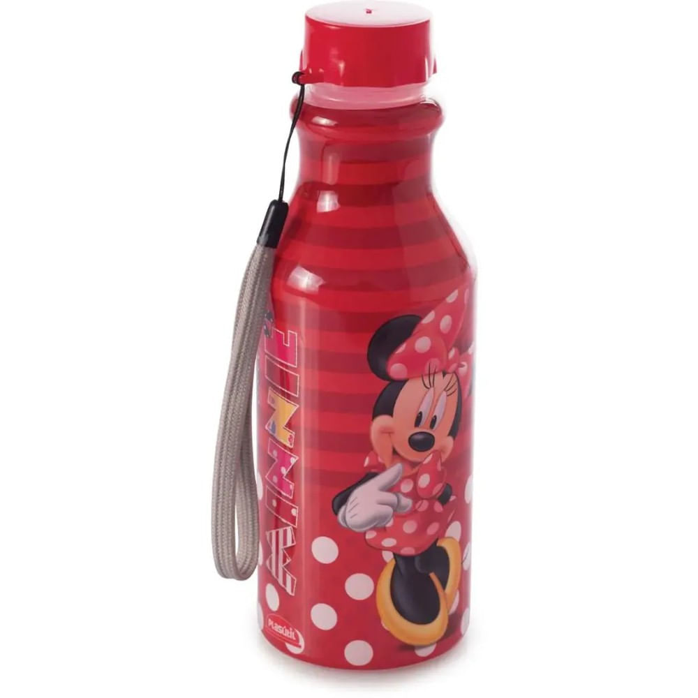 Garrafa de Polipropileno Retro com Tampa de Rosca Minnie Vintage 500Ml Plasútil