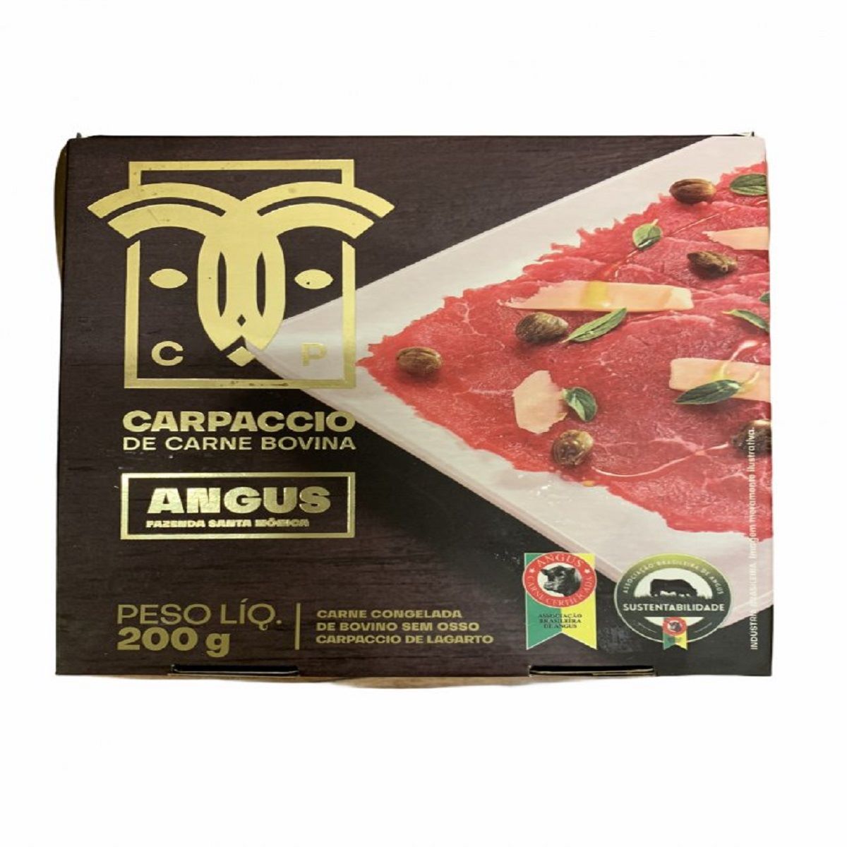 Carpaccio de Carne Bovina Lagarto Congelado Carapreta 200 g