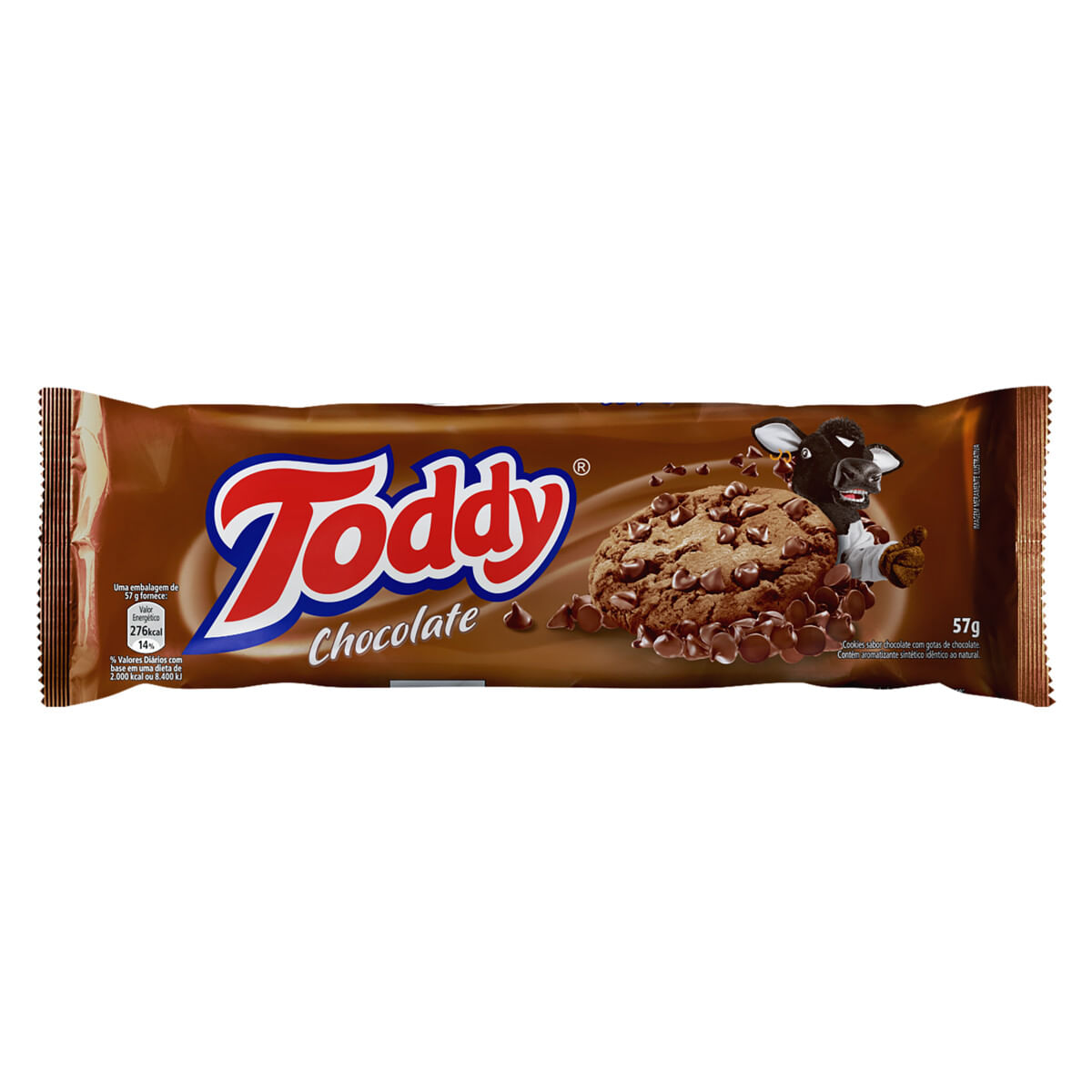 Biscoito Cookie Toddy Chocolate com Gotas de Chocolate Pacote 57 g