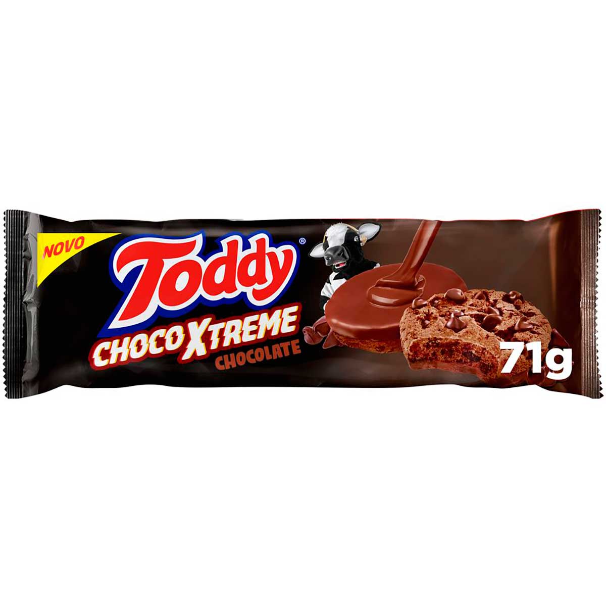 Biscoito Cookie Chocolate ChocoXtreme Toddy Pacote 71 g