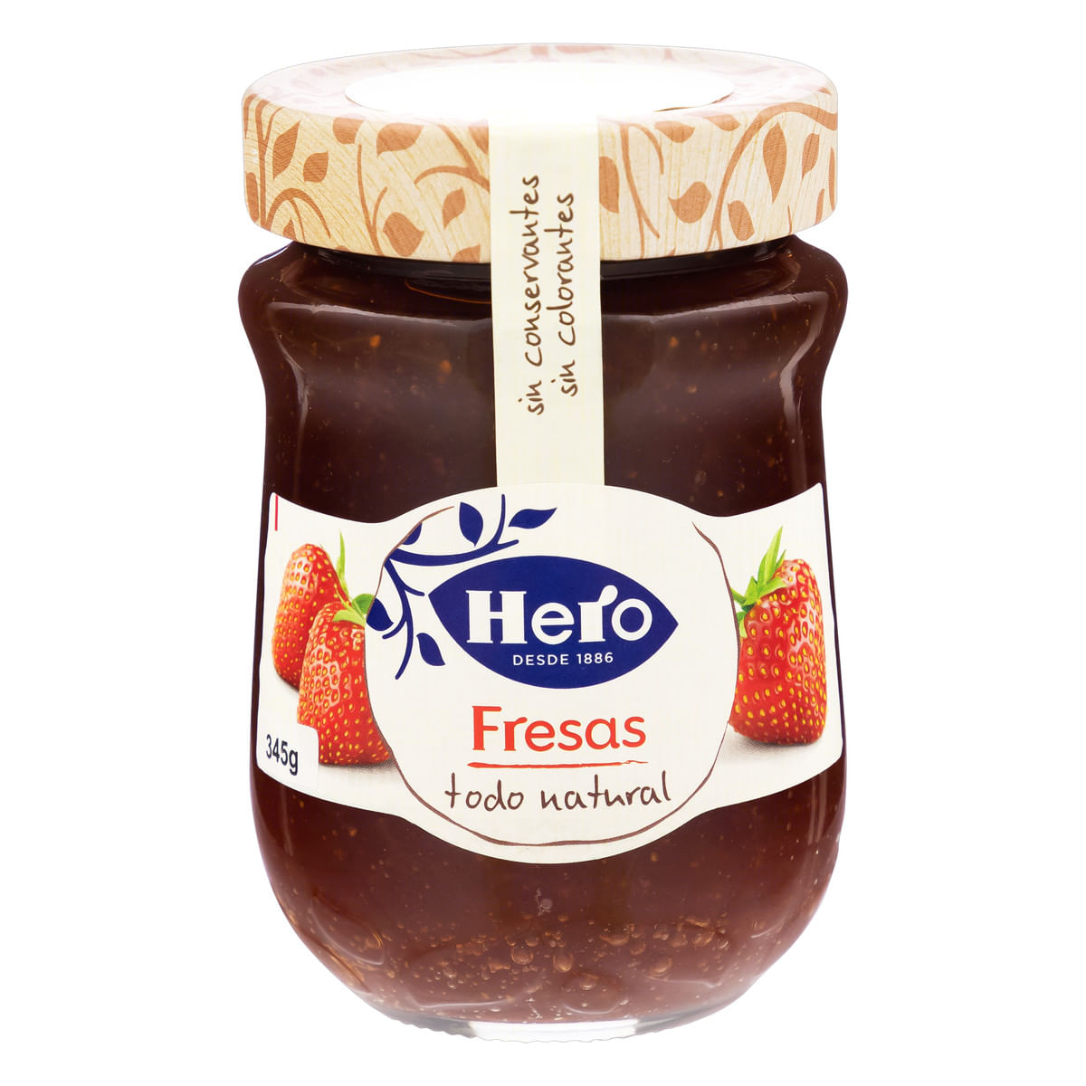 Geleia de Morango Hero Todo Natural Vidro 345 g