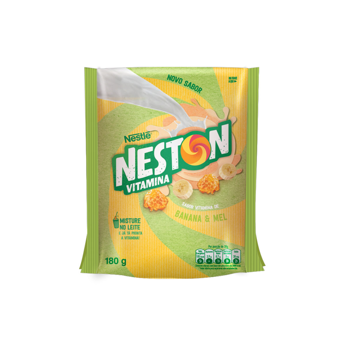 Pó para Preparo de Bebida Neston Vitamina de Banana &amp; Mel 180 g