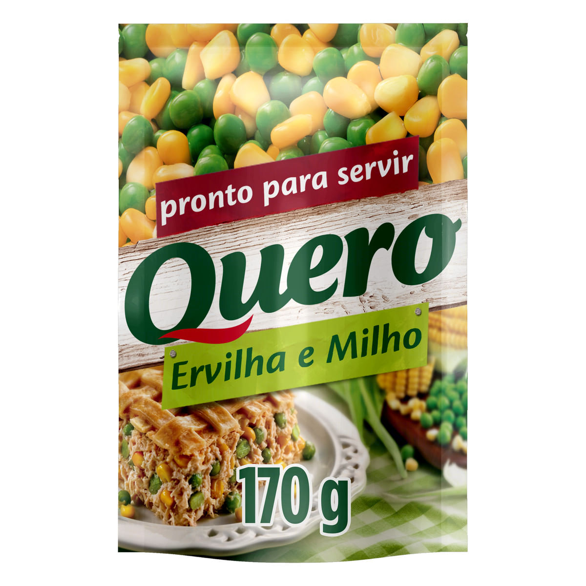 Ervilha e Milho Verde em Conserva Quero 170 g