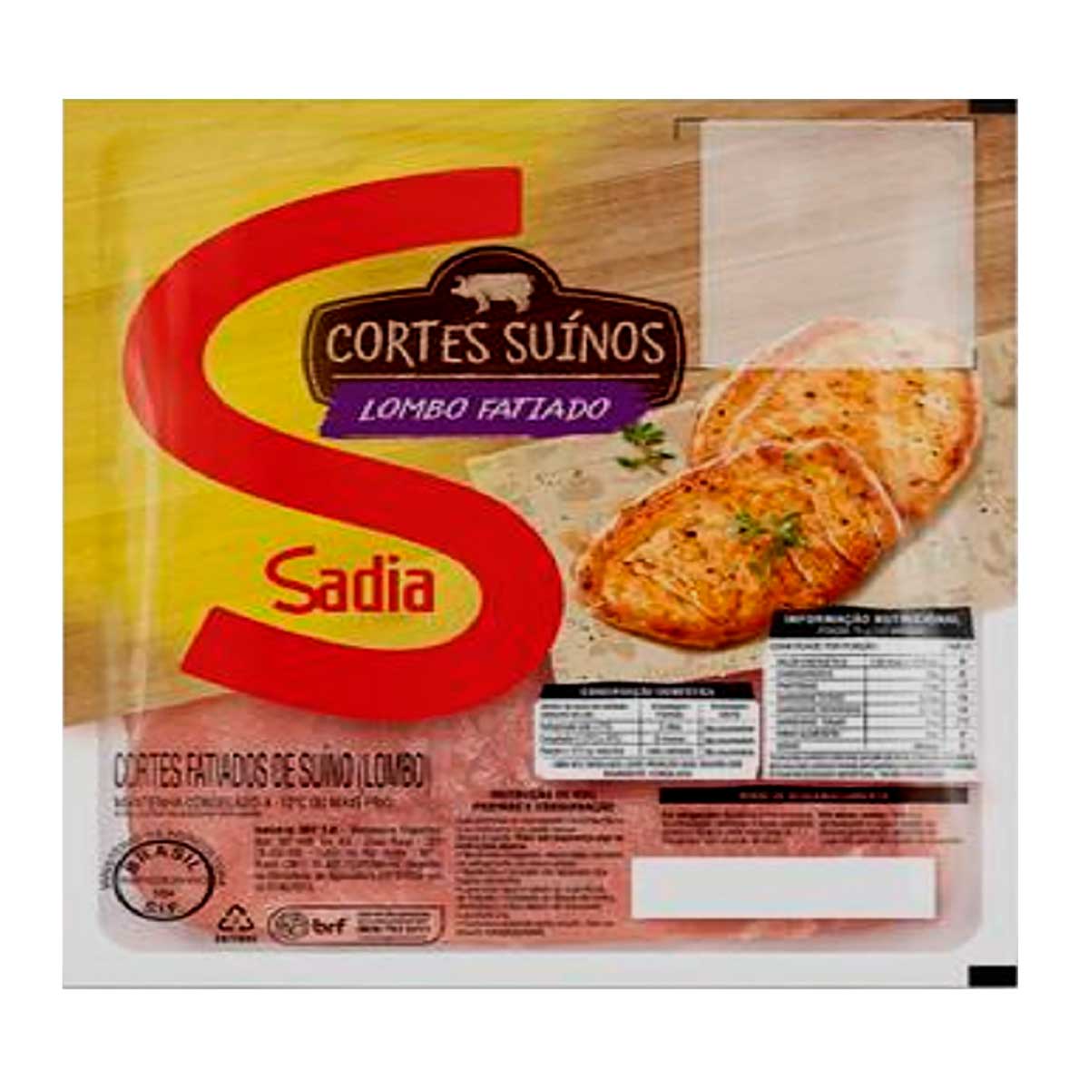 Lombo Fatiado Sadia 800 g