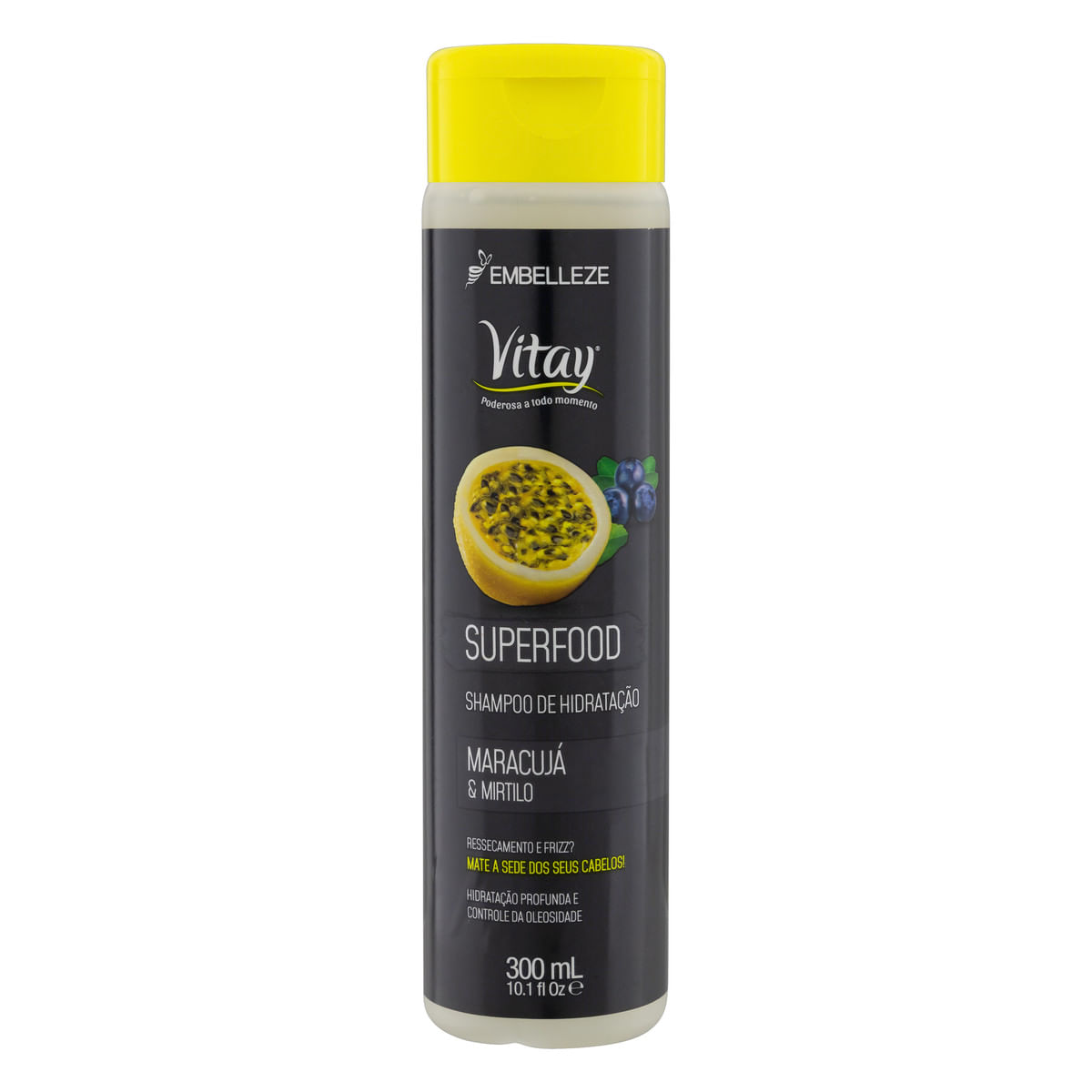 Shampoo Vitay Superfood Hidratante Maracujá &amp; Mirtilo 300 ml