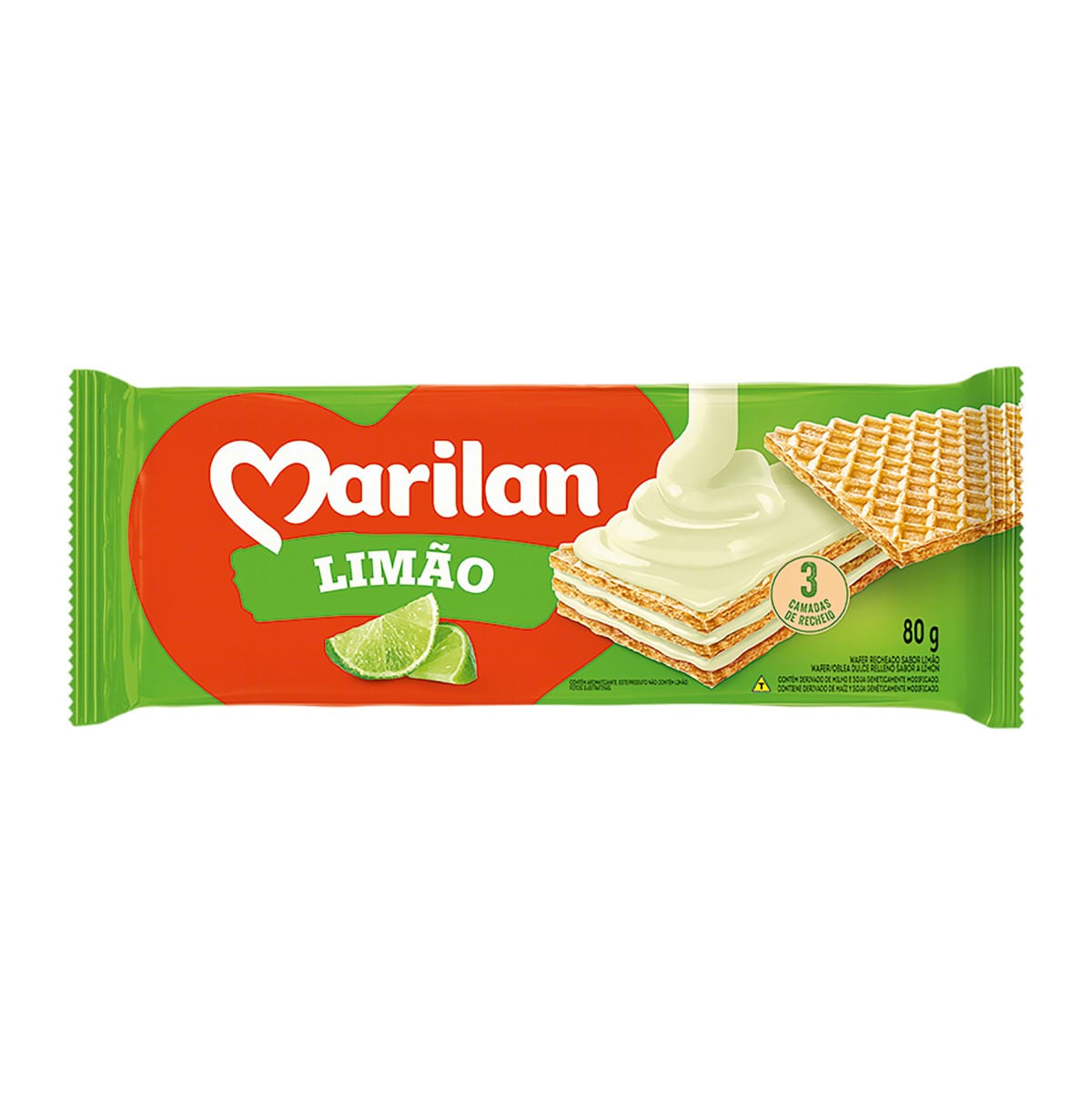 Wafer de Limão Marilan 80 g