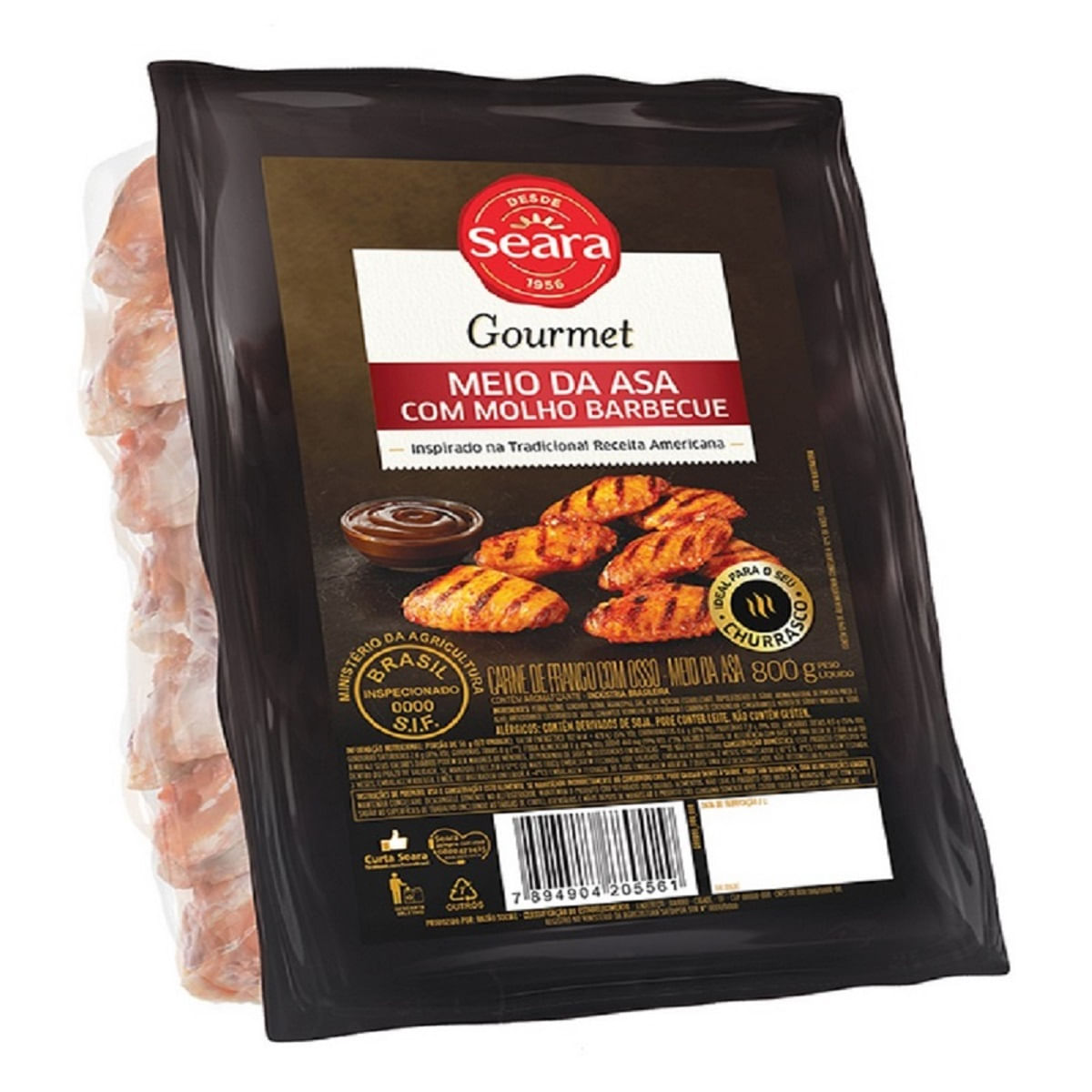 Meio da Asa Barbecue Seara Gourmet 800 g