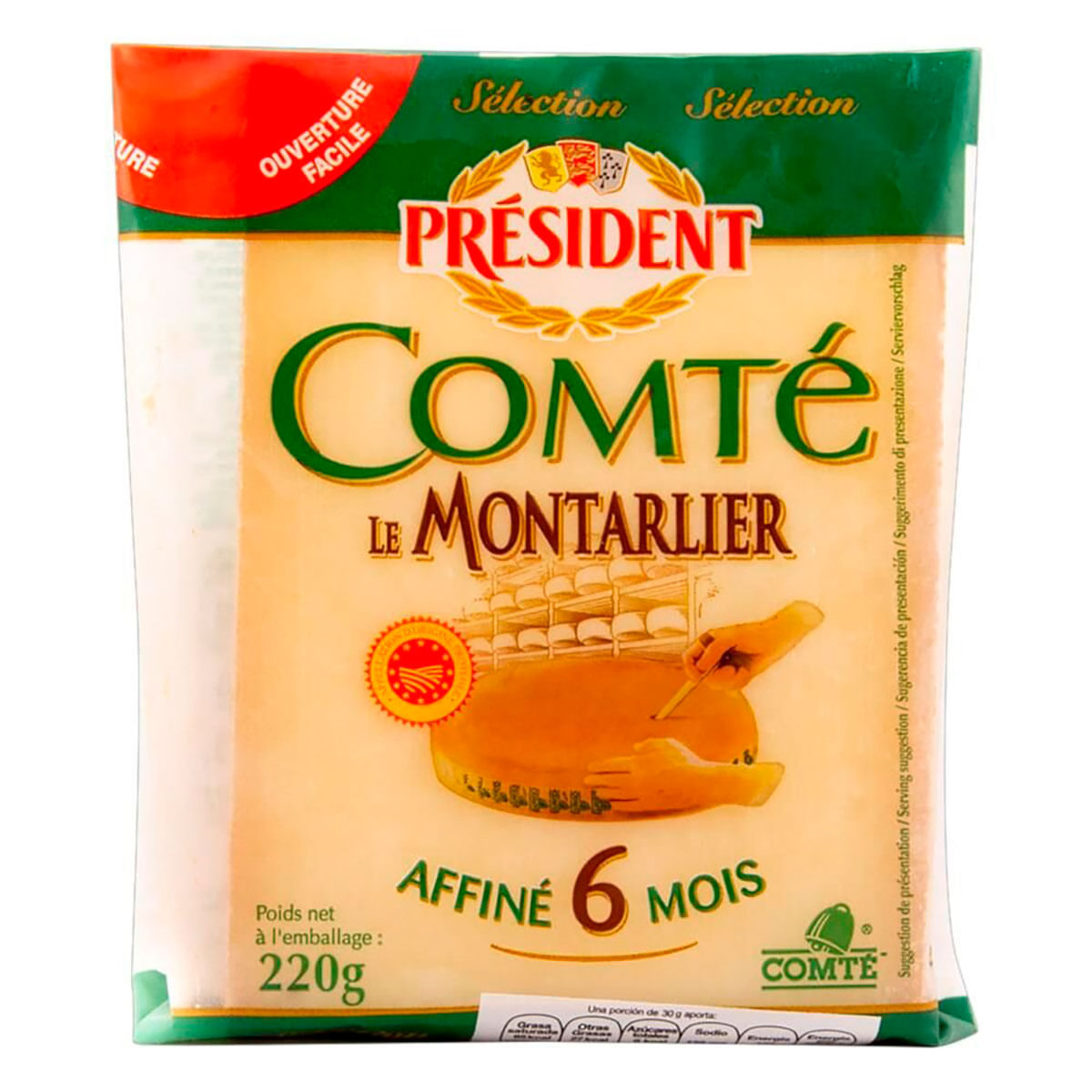 Queijo Comte Le Montarlier President 220g