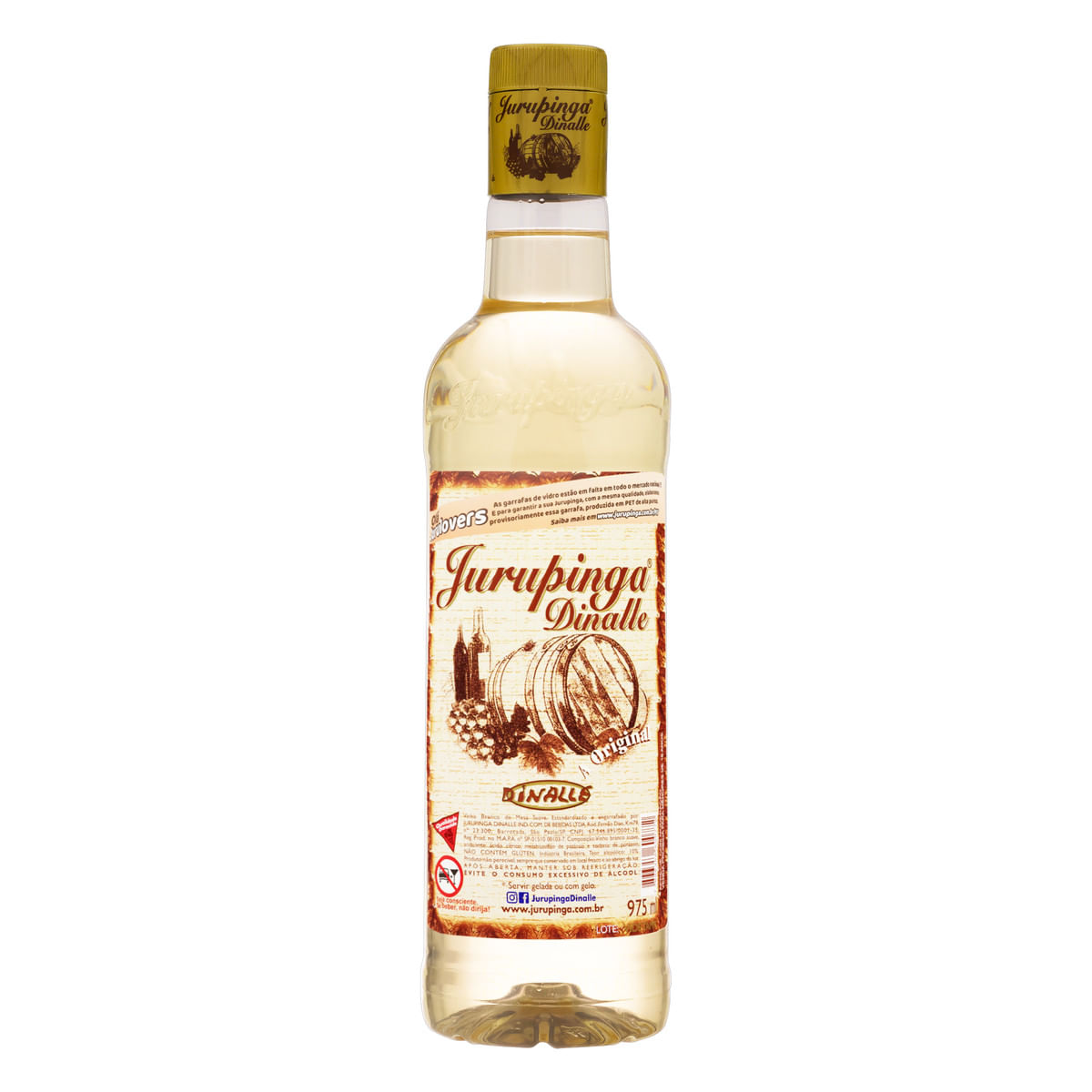 Vinho Brasileiro Jurupinga Dinalle Branco Suave 975 ml