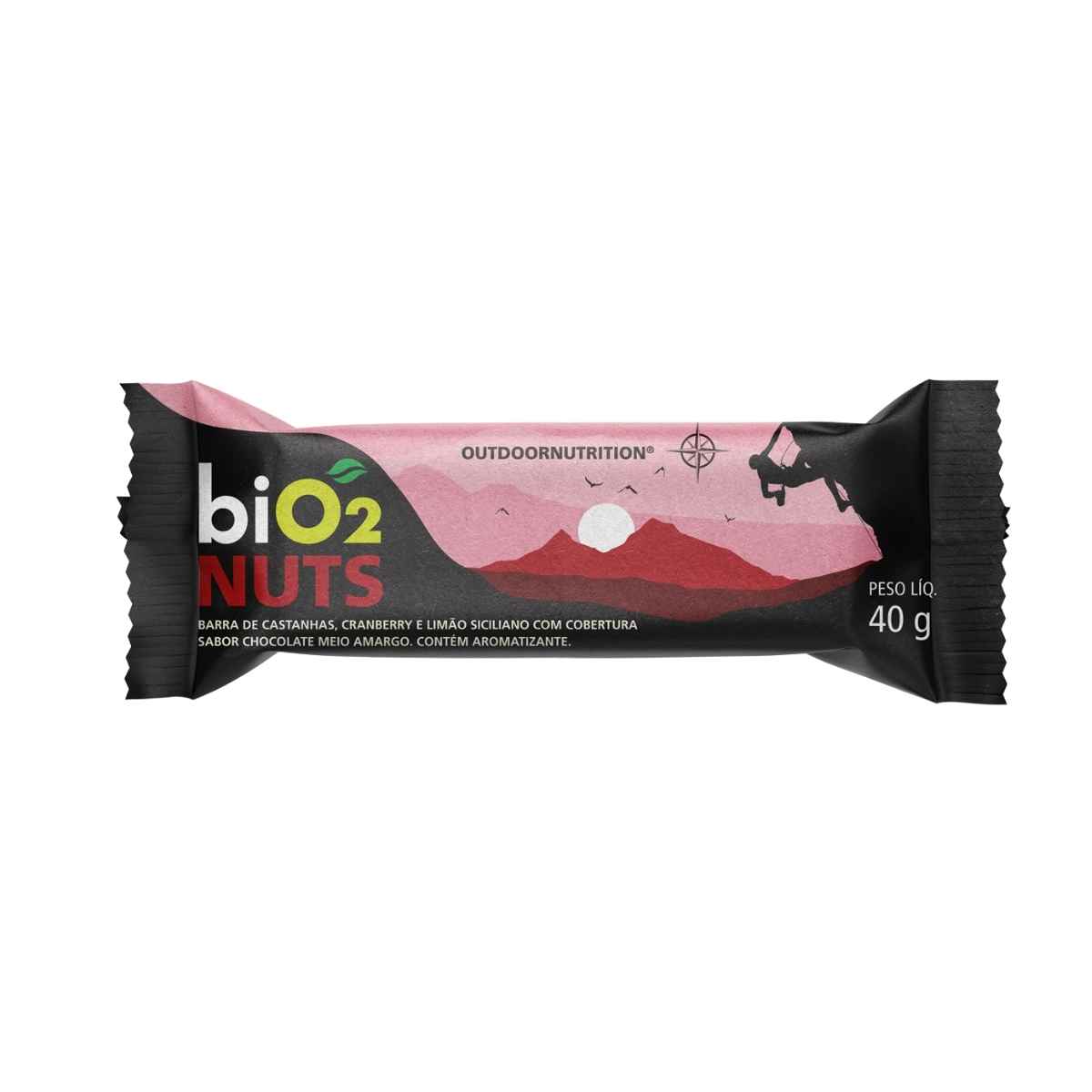 Barra Nuts Cranberry com Limão Siciliano biO2 40 g