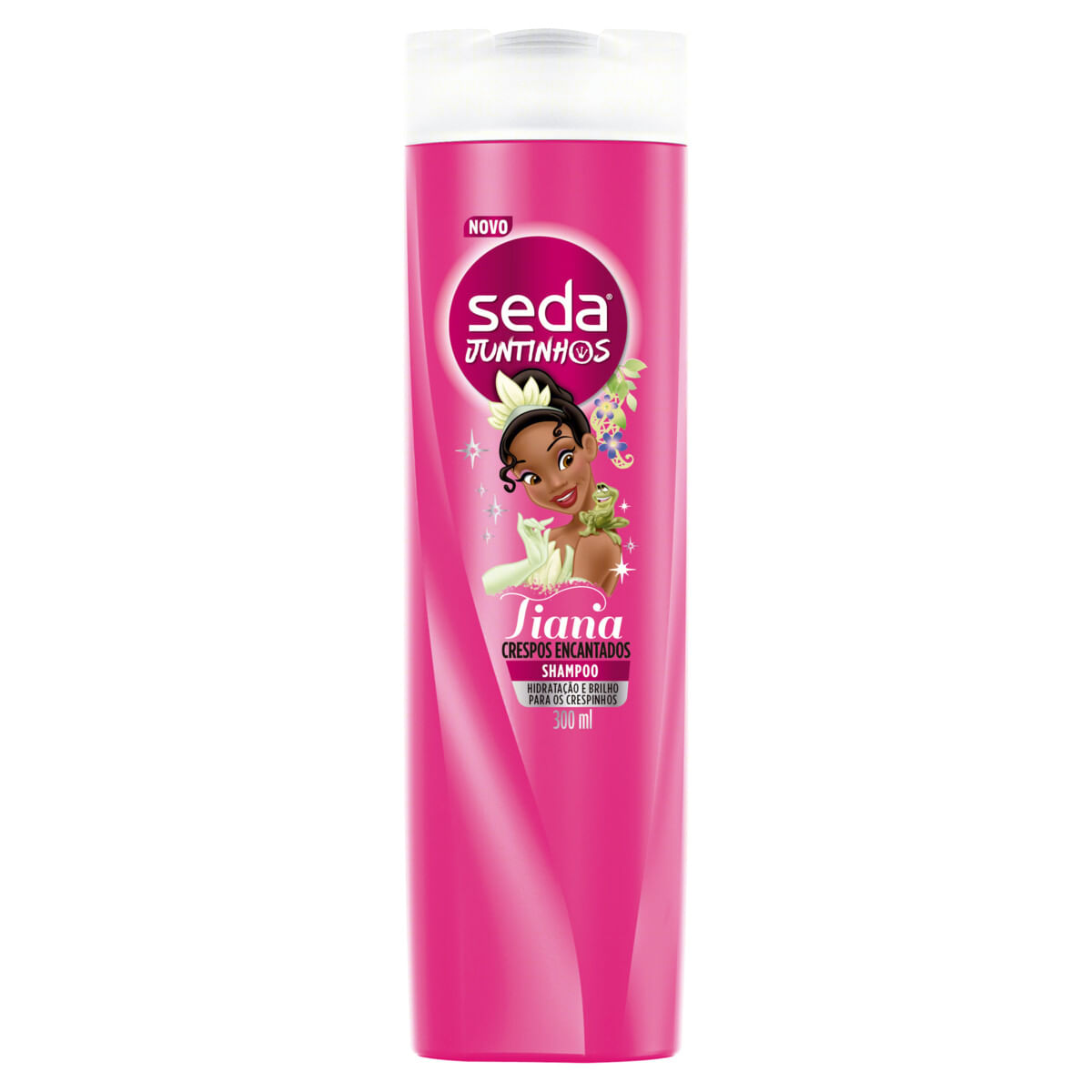 Shampoo Infantil Tiana Seda Juntinhos Crespos Encantados Frasco 300 ml