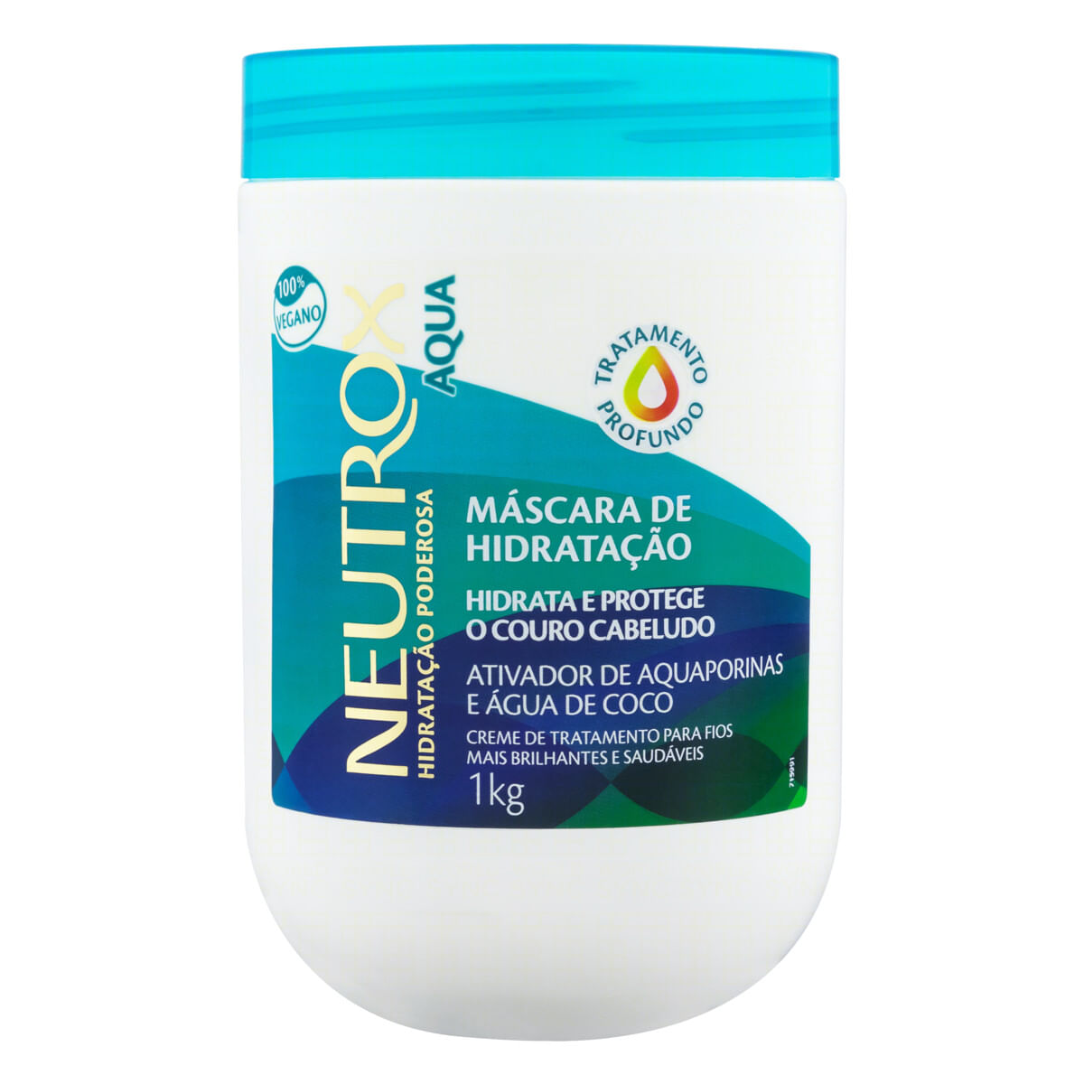 Máscara de Hidratação Ativador de Aquaporinas e Água de Coco Aqua Neutrox Pote 1 kg