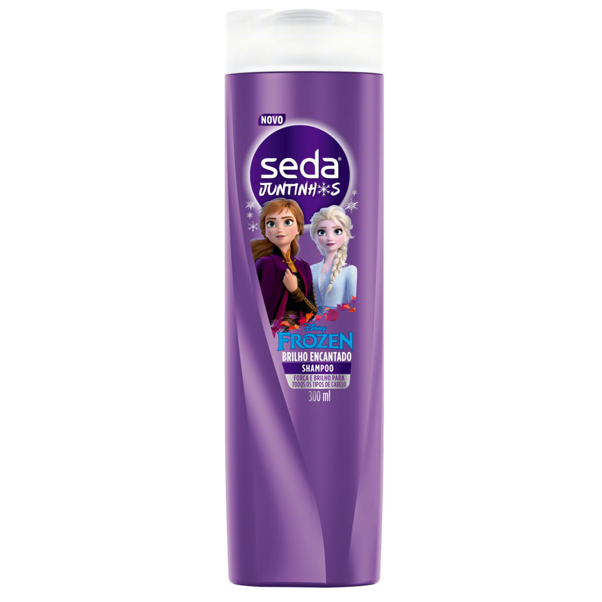 Shampoo Infantil Frozen Seda Juntinhos Brilho Encantado Frasco 300 ml