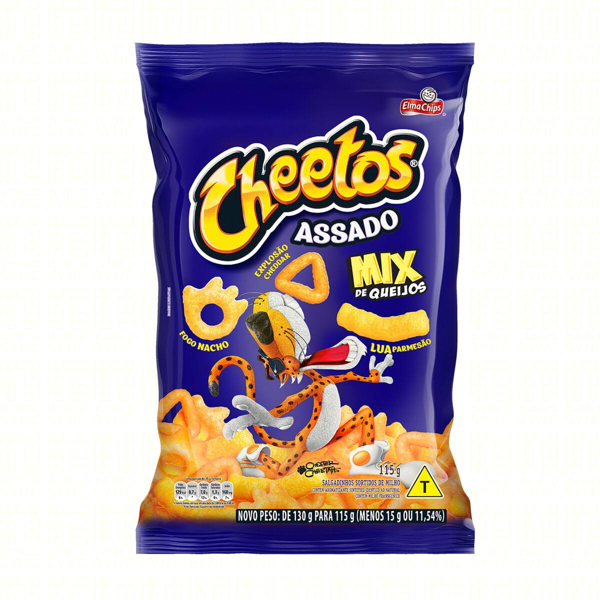 Salgadinho de Milho Elma Chips Cheetos Mix de Queijos Pacote 115 g