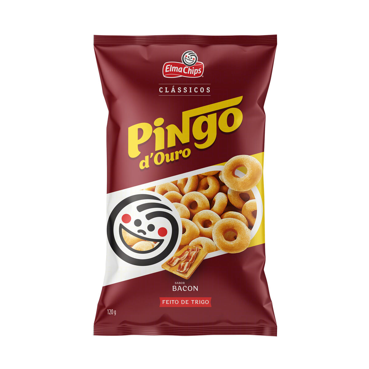 Salgadinho de Milho Sabor Bacon Elma Chips Pingo Douro 120g