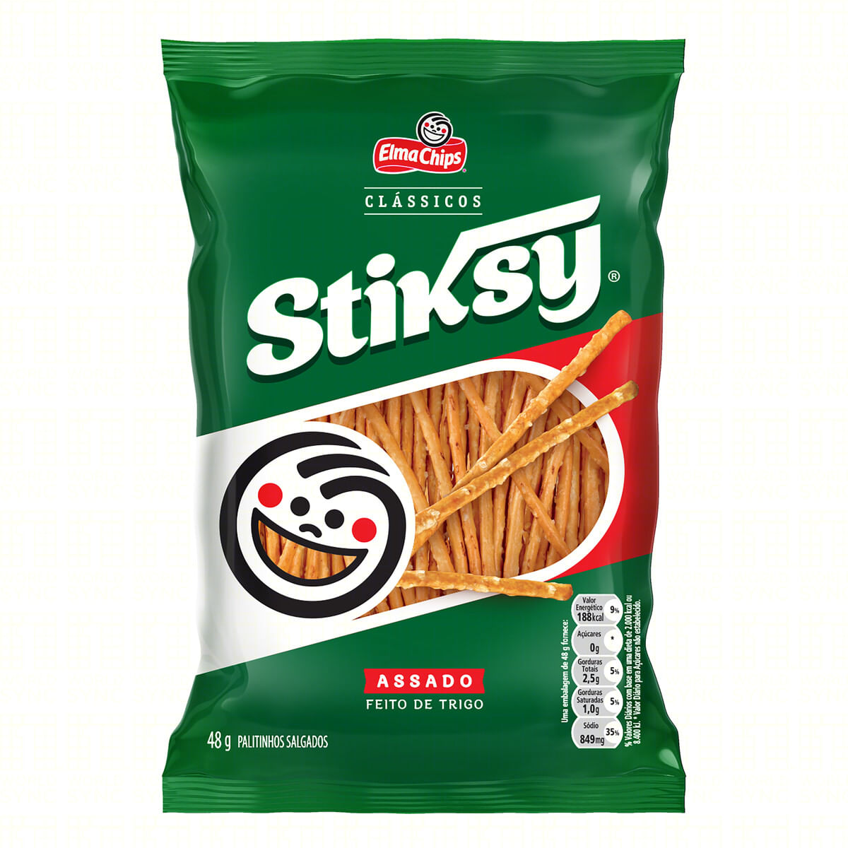 Palitinho de Trigo Salgado Elma Chips Stiksy 48g