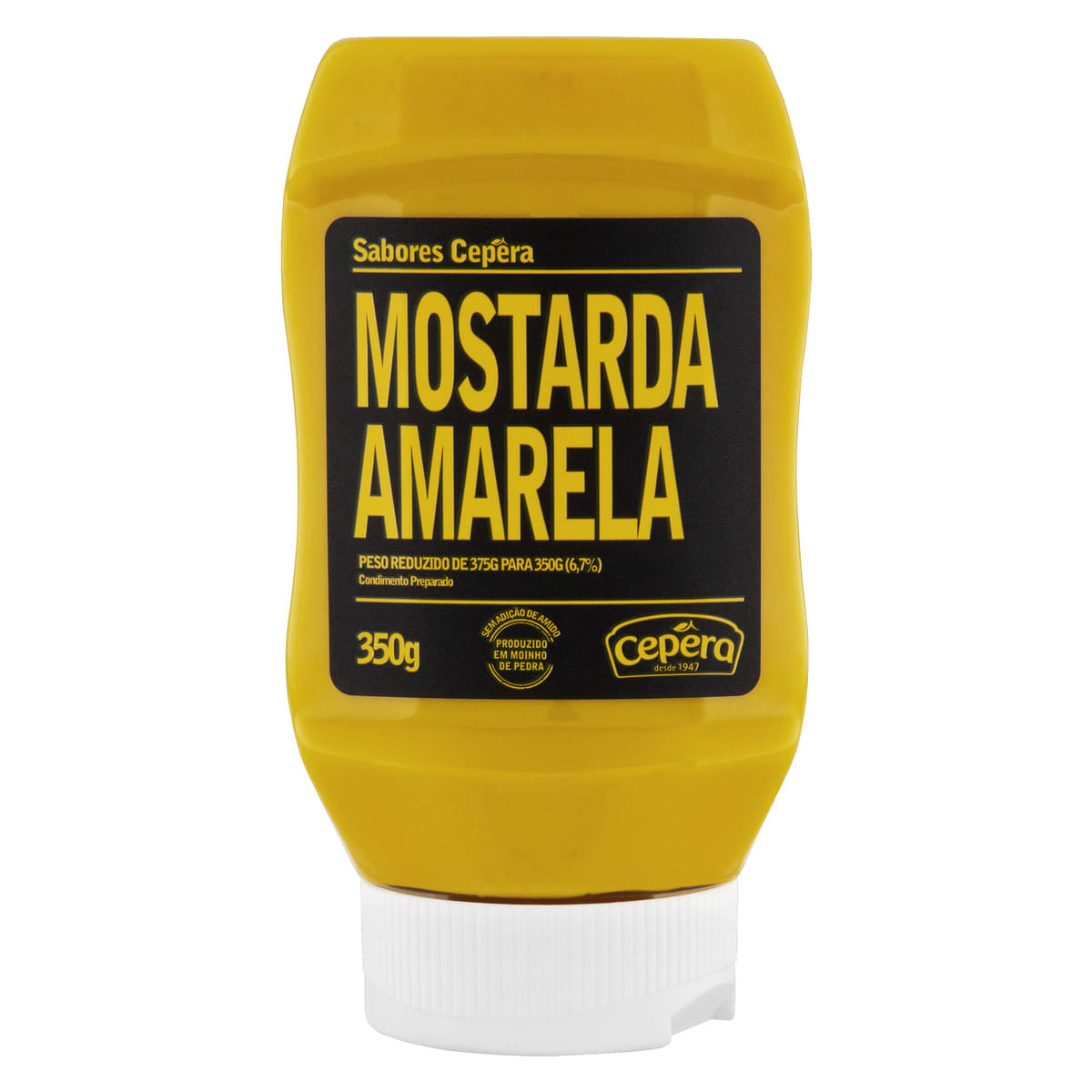 Mostarda Sabores Cepêra Amarela Squeeze 350 g