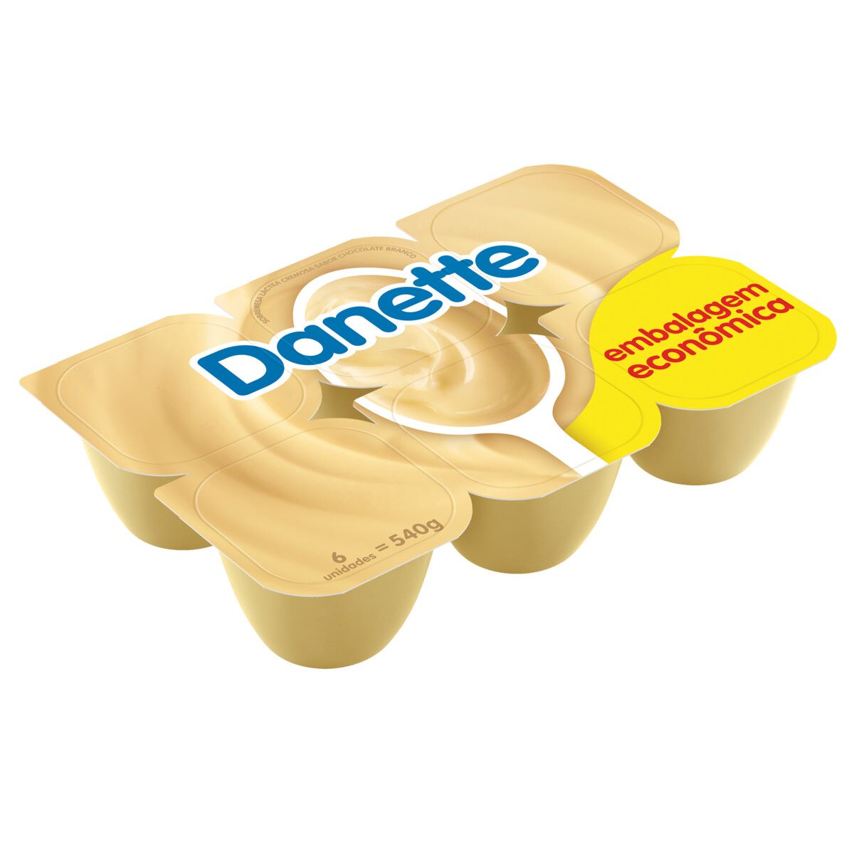 Sobremesa Láctea Chocolate Branco Danette Embalagem Econômica 540 g