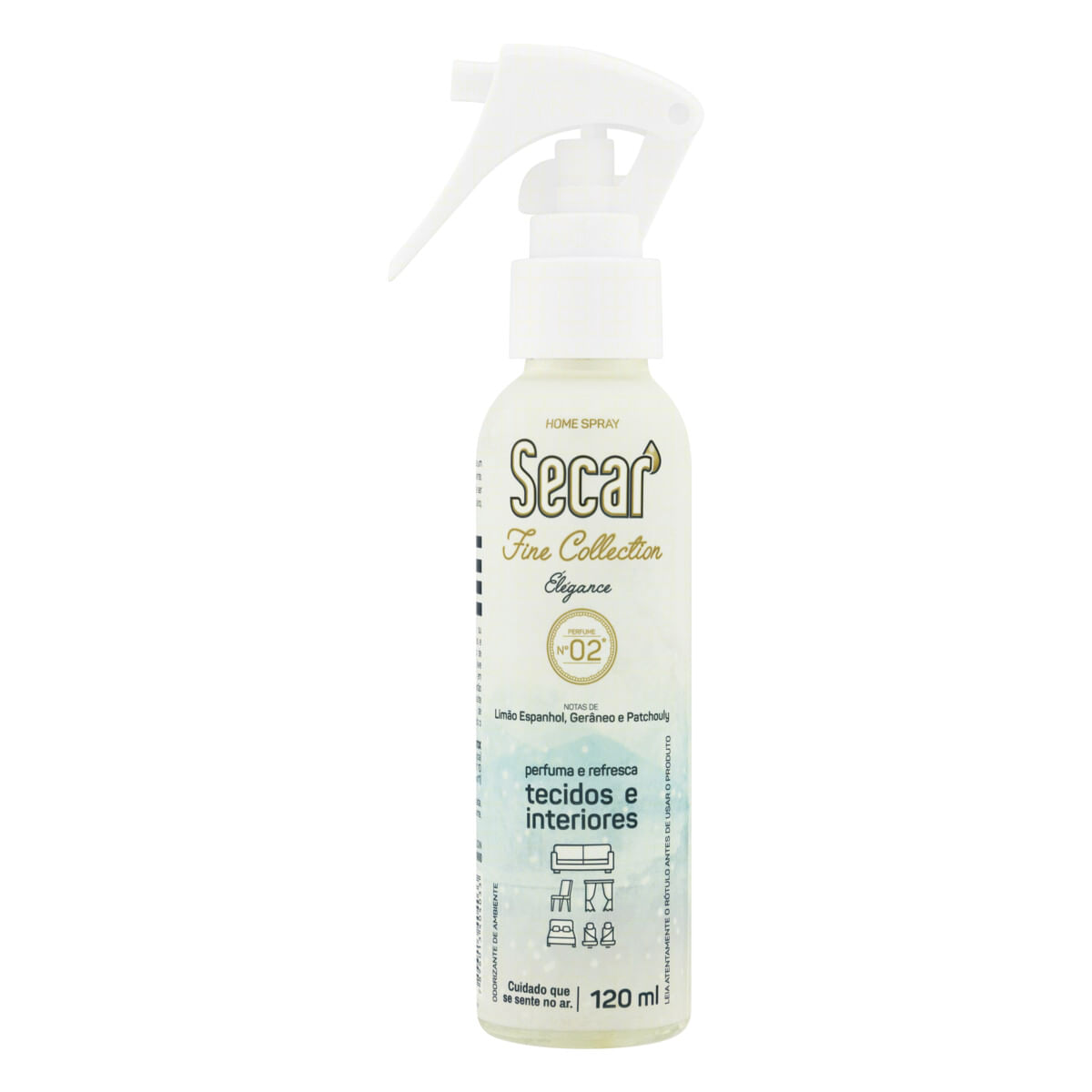 Odorizador de Ambiente Spray Élégance Secar Fine Collection Frasco 120 ml