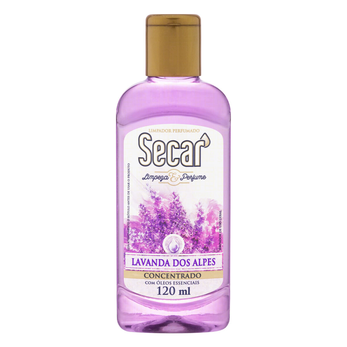 Limpador Perfumado Concentrado Lavanda dos Alpes Secar Limpeza &amp; Perfume Squeeze 120 ml