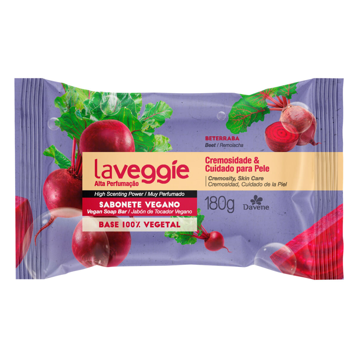 Sabonete Vegetal Davene La Veggie Beterraba 180 g