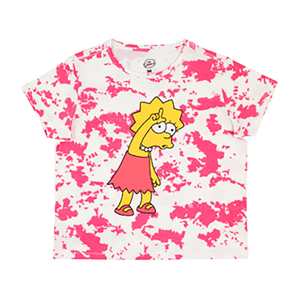 Camiseta Feminina Tradicional The Simpsons Tie Dye G Algodão Lapin