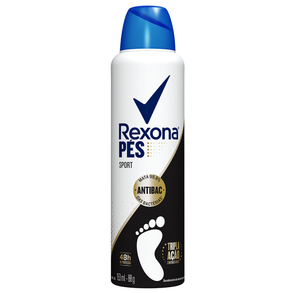 Desodorante Aerossol para os Pés Rexona Sport 153 ml