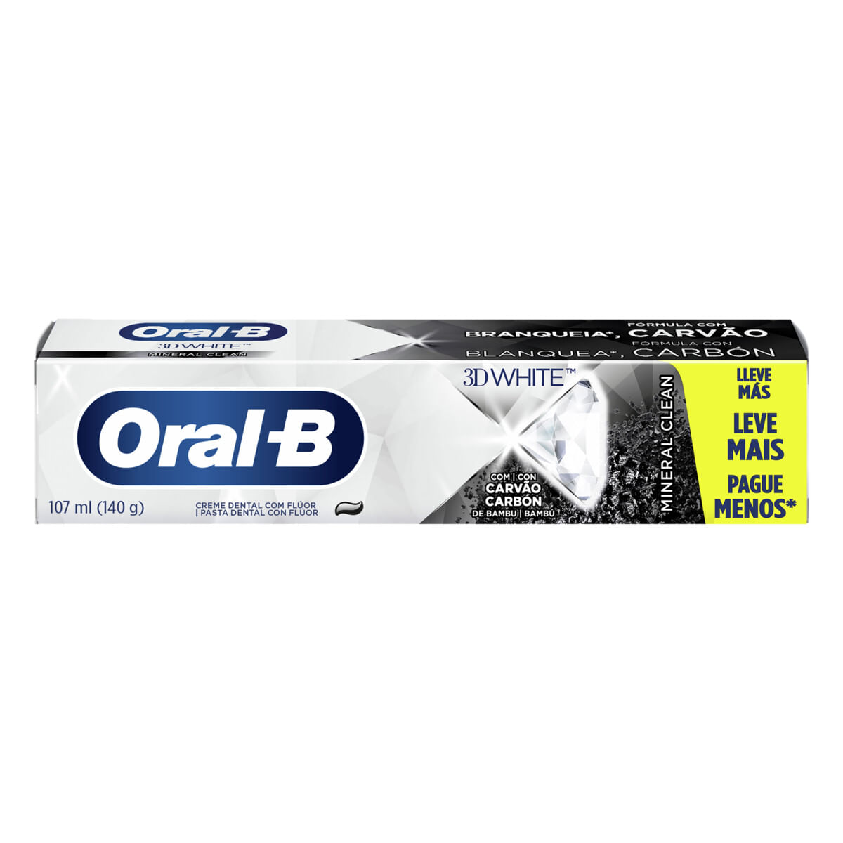 Creme Dental Mineral Clean Oral-B 3D White 140 g Leve Mais Pague Menos