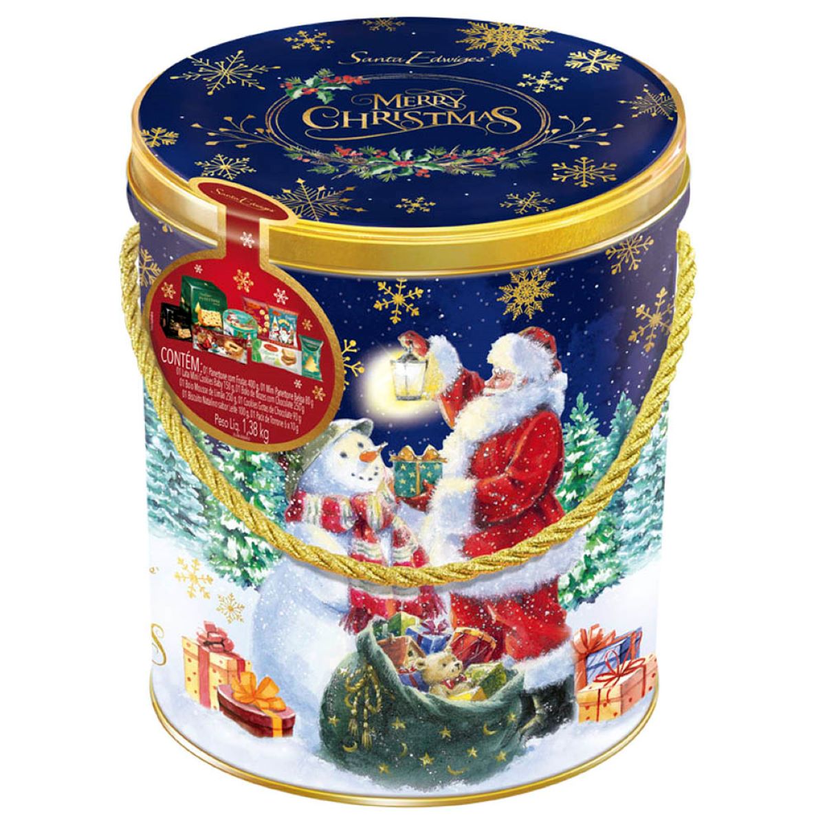 Kit Natalino Christmas Premium Santa Edwiges 1,38 kg