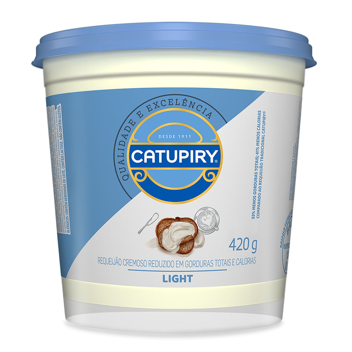 Requeijão Cremoso Catupiry Light Pote 420 g