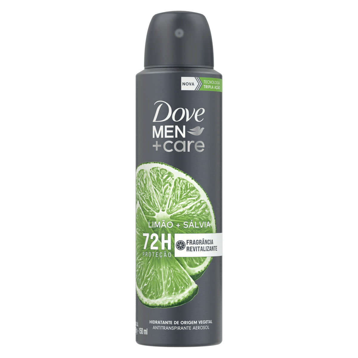 Desodorante Antitranspirante Aerossol Dove Men+Care Limão e Sálvia 150 ml