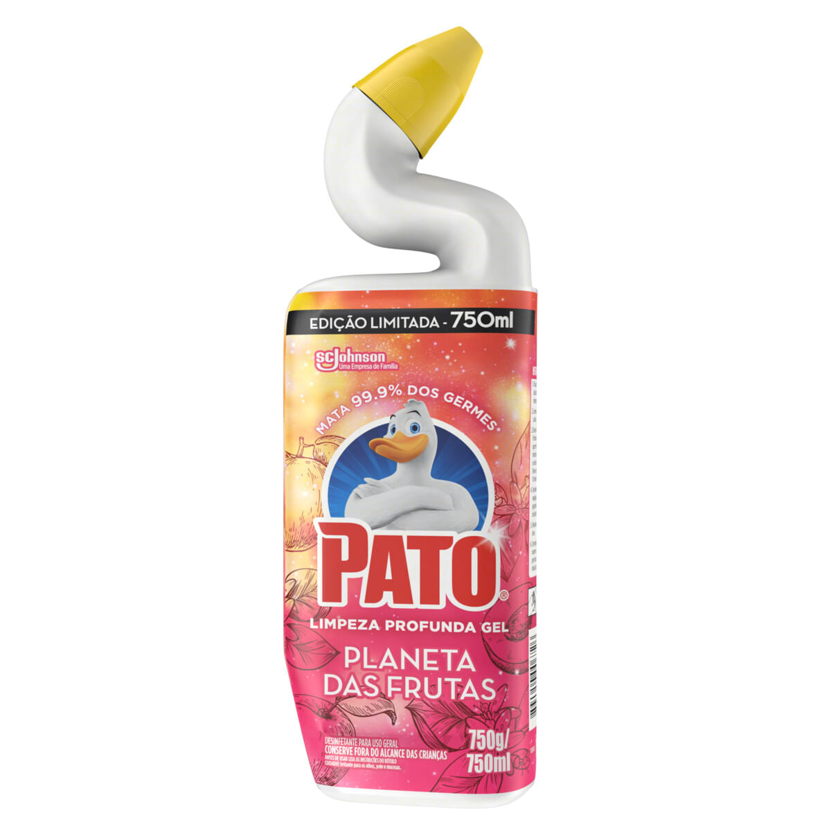 Desinfetante Uso Geral Planeta das Frutas Pato Squeeze 750 ml