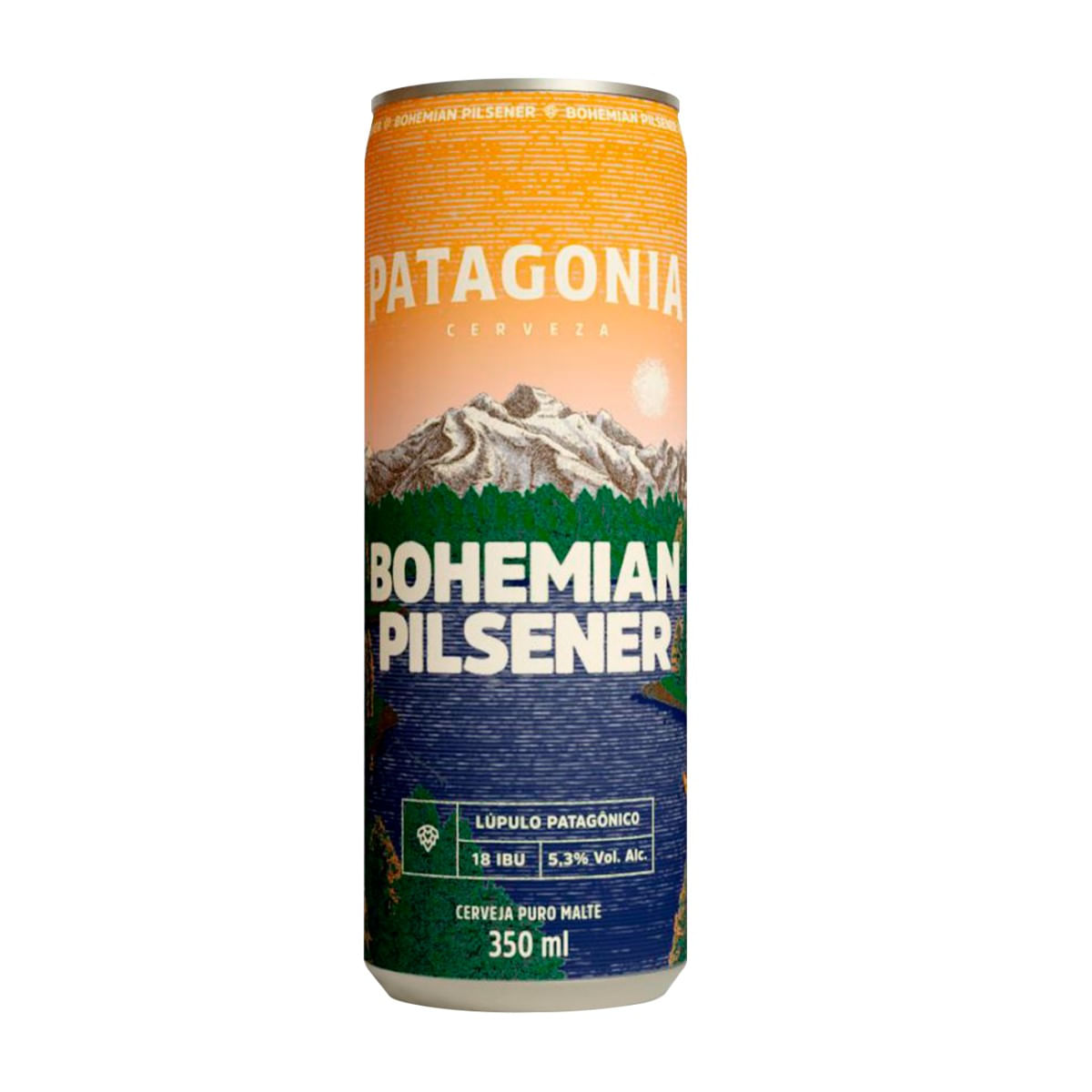 Cerveja Patagonia Bohemian Pilsener Lata 350 ml