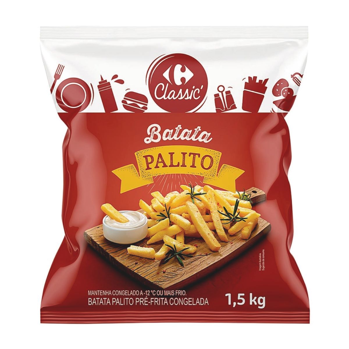 Batata Frita Congelada Carrefour Classic 1,5 kg