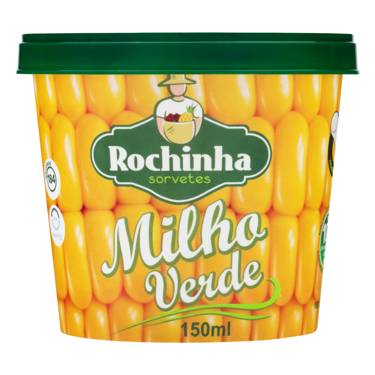 Sorvete Milho Verde Rochinha Sorvetes Pote 150 ml